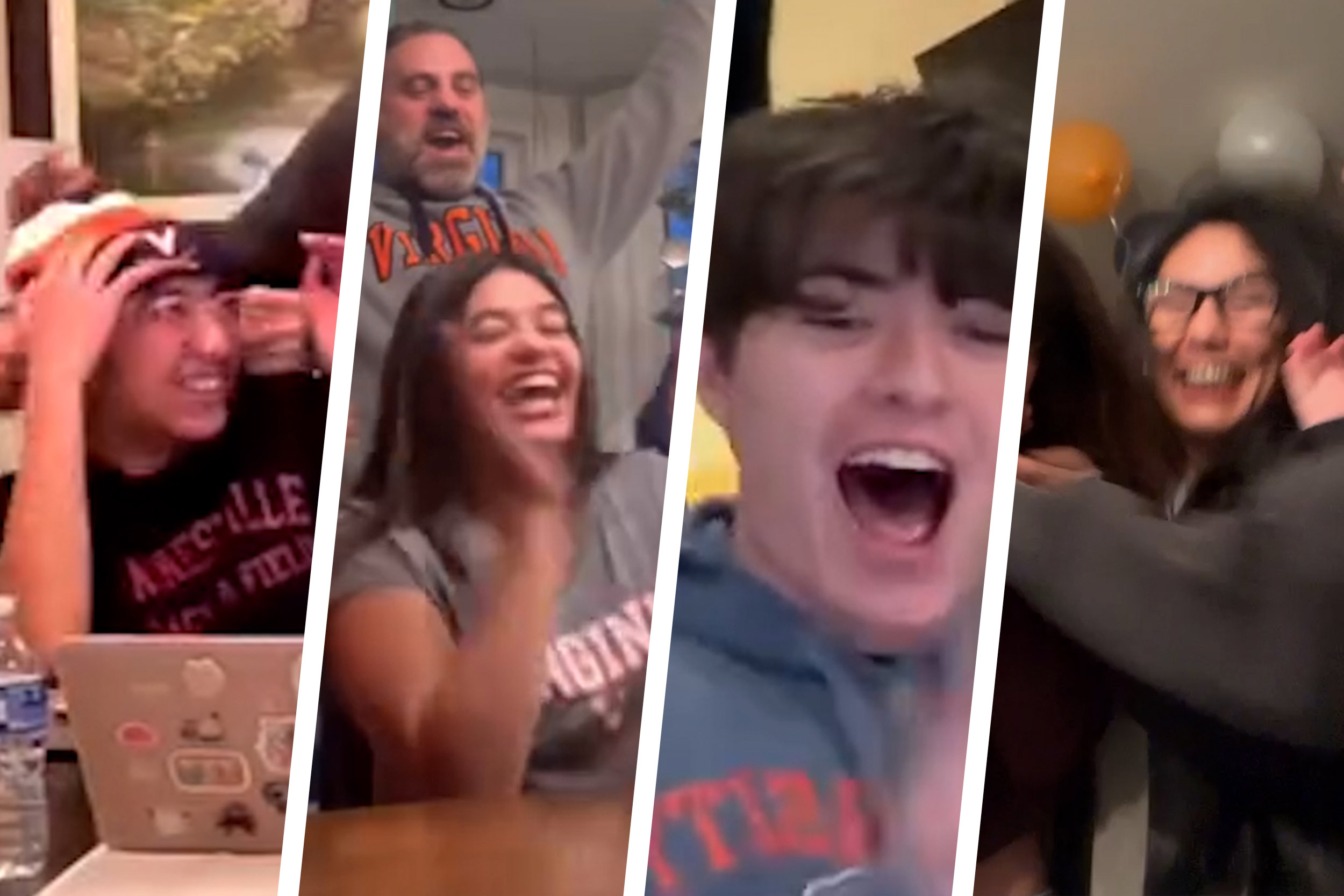 collage of excited future students of UVA