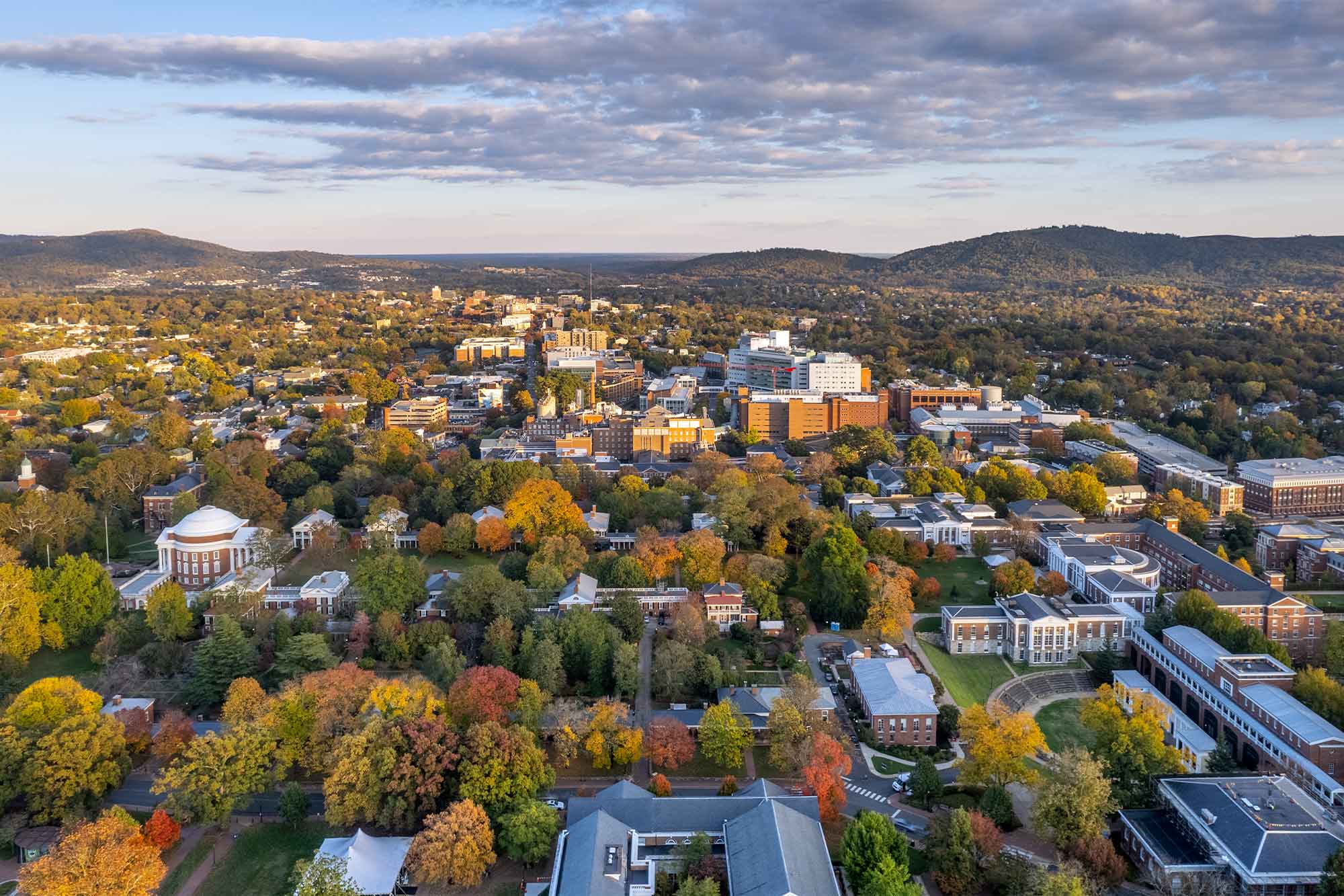 Aerial View of UVA Campus