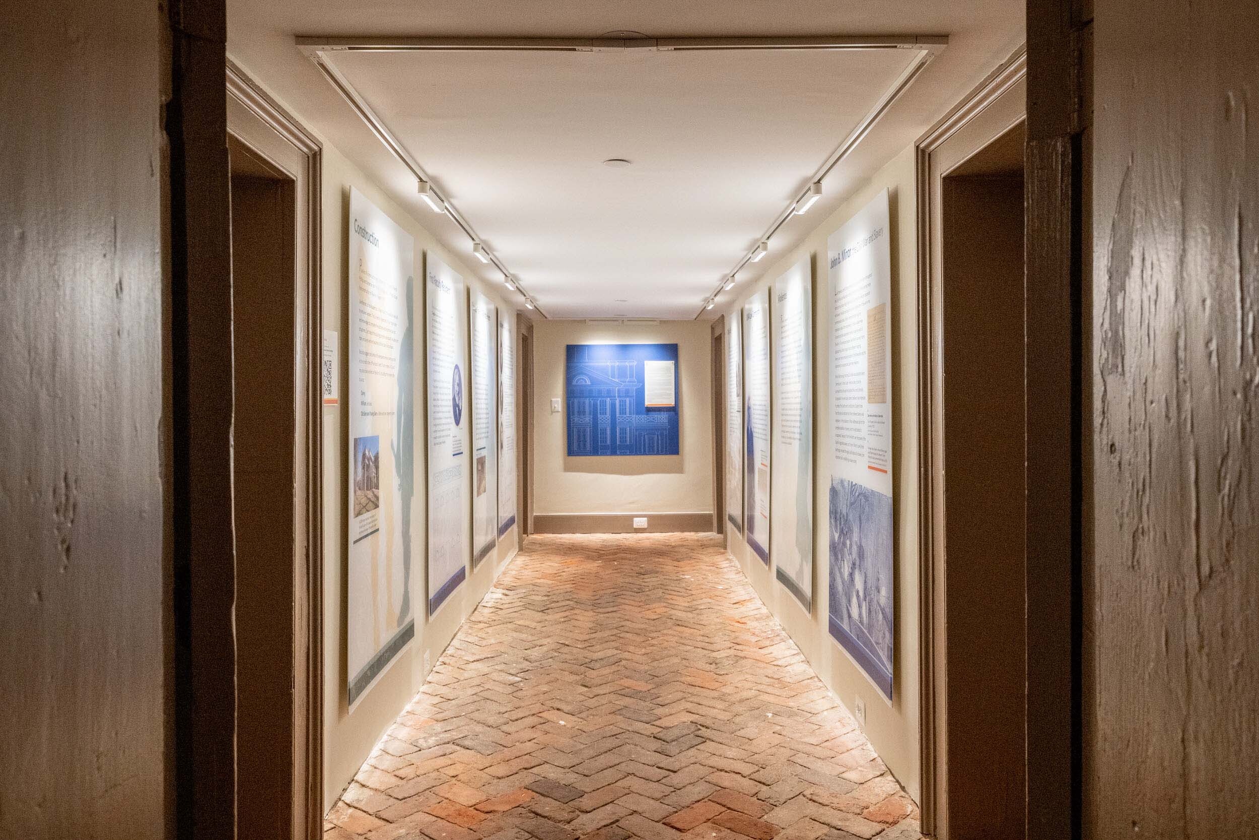 exhibit hallways in the pavilion