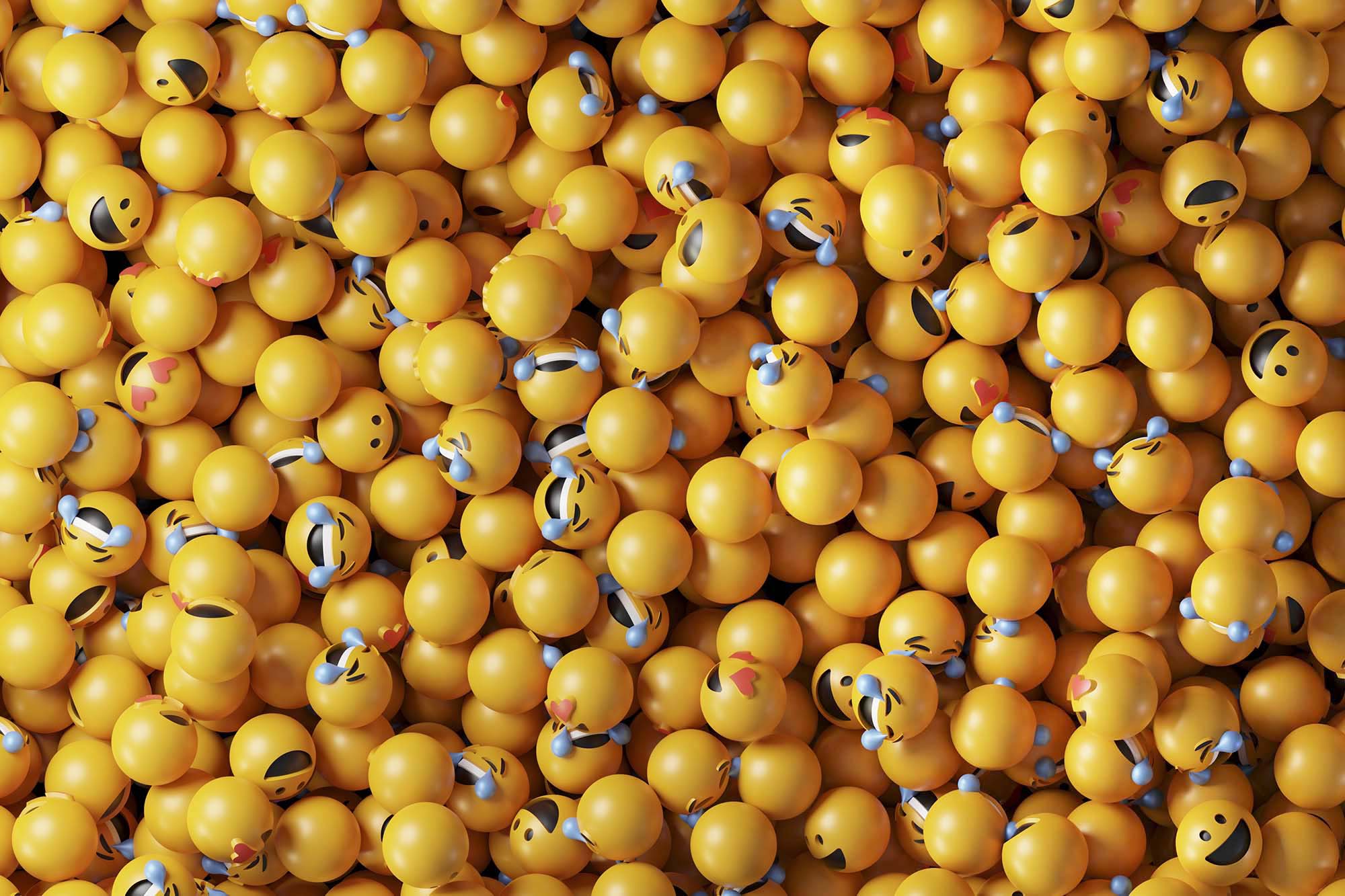 Pit of emoji balls