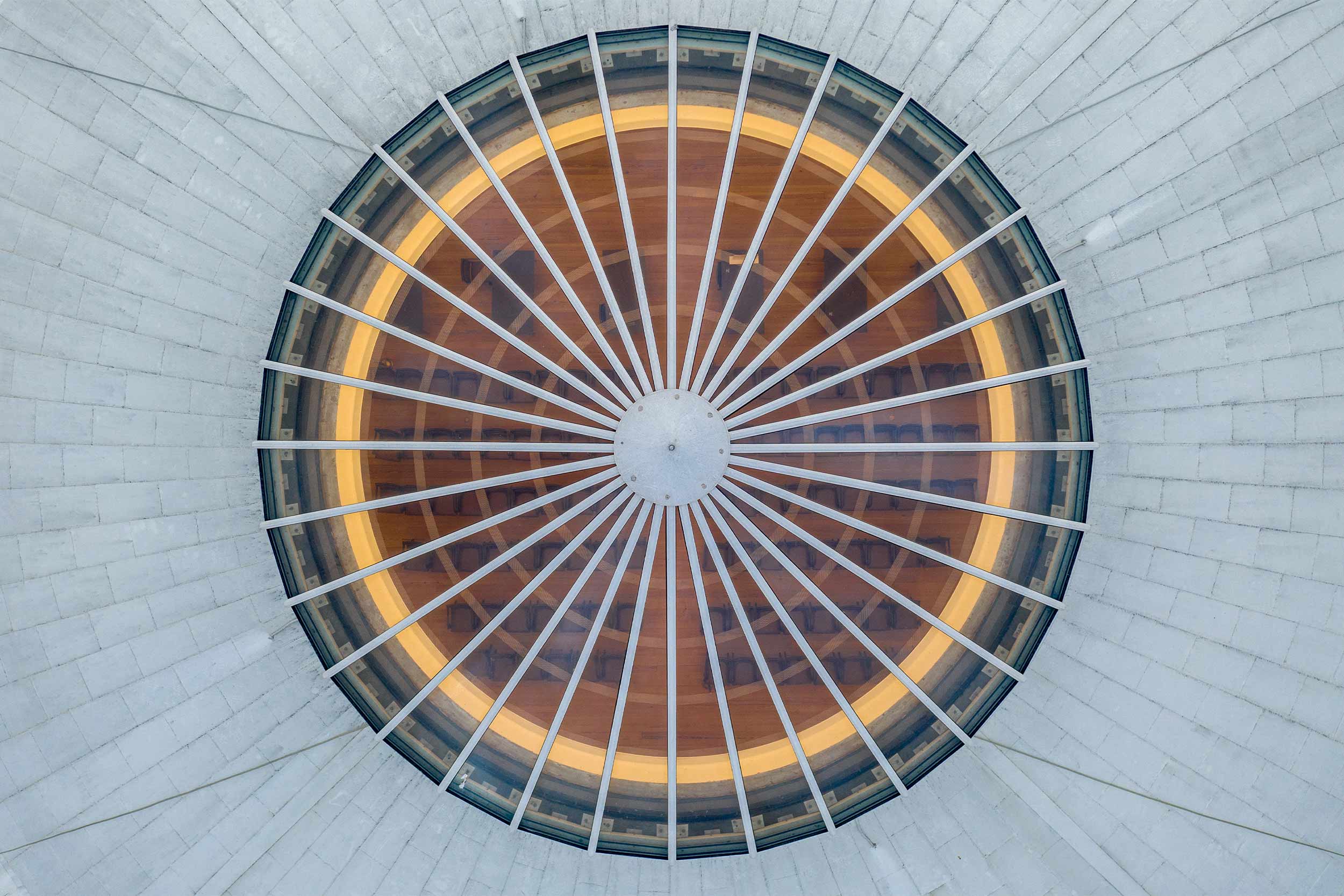 Aerial photo of the Rotunda dome oculus