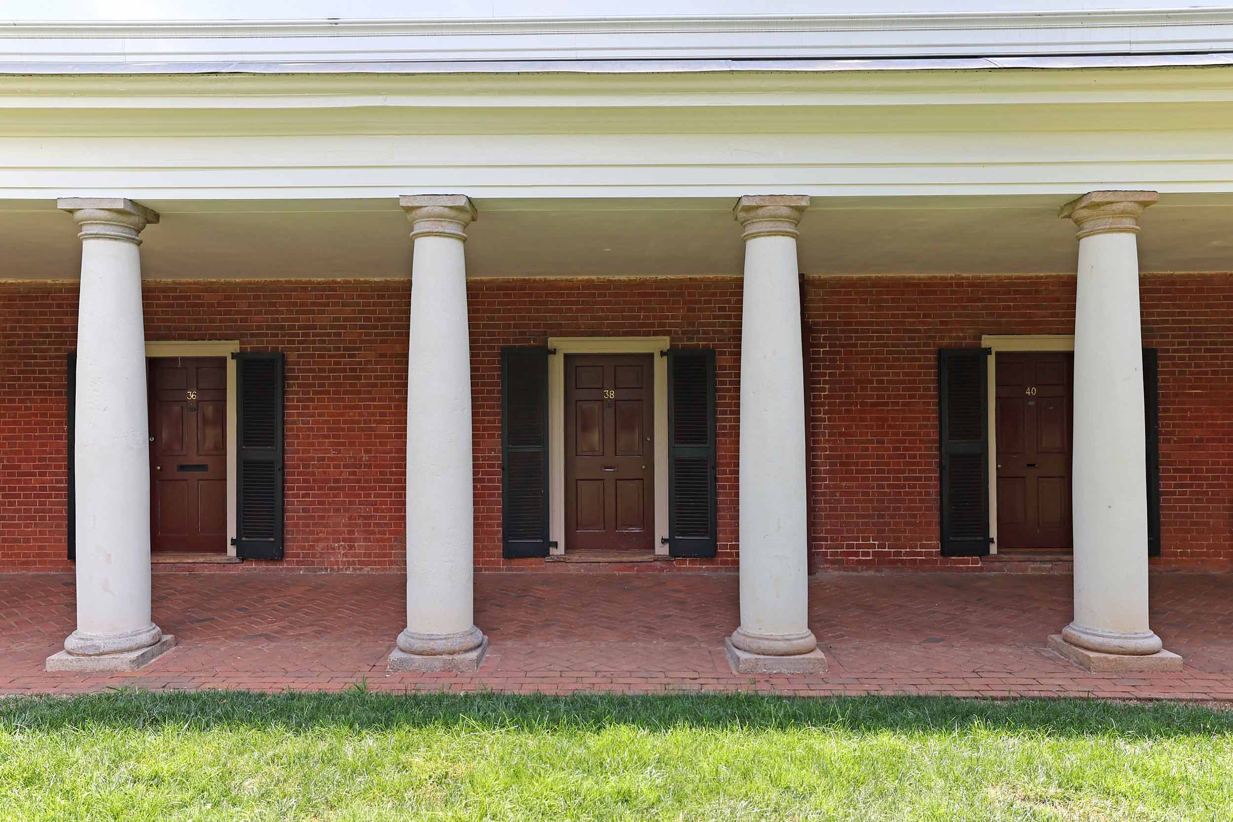 Several columns on the Lawn.