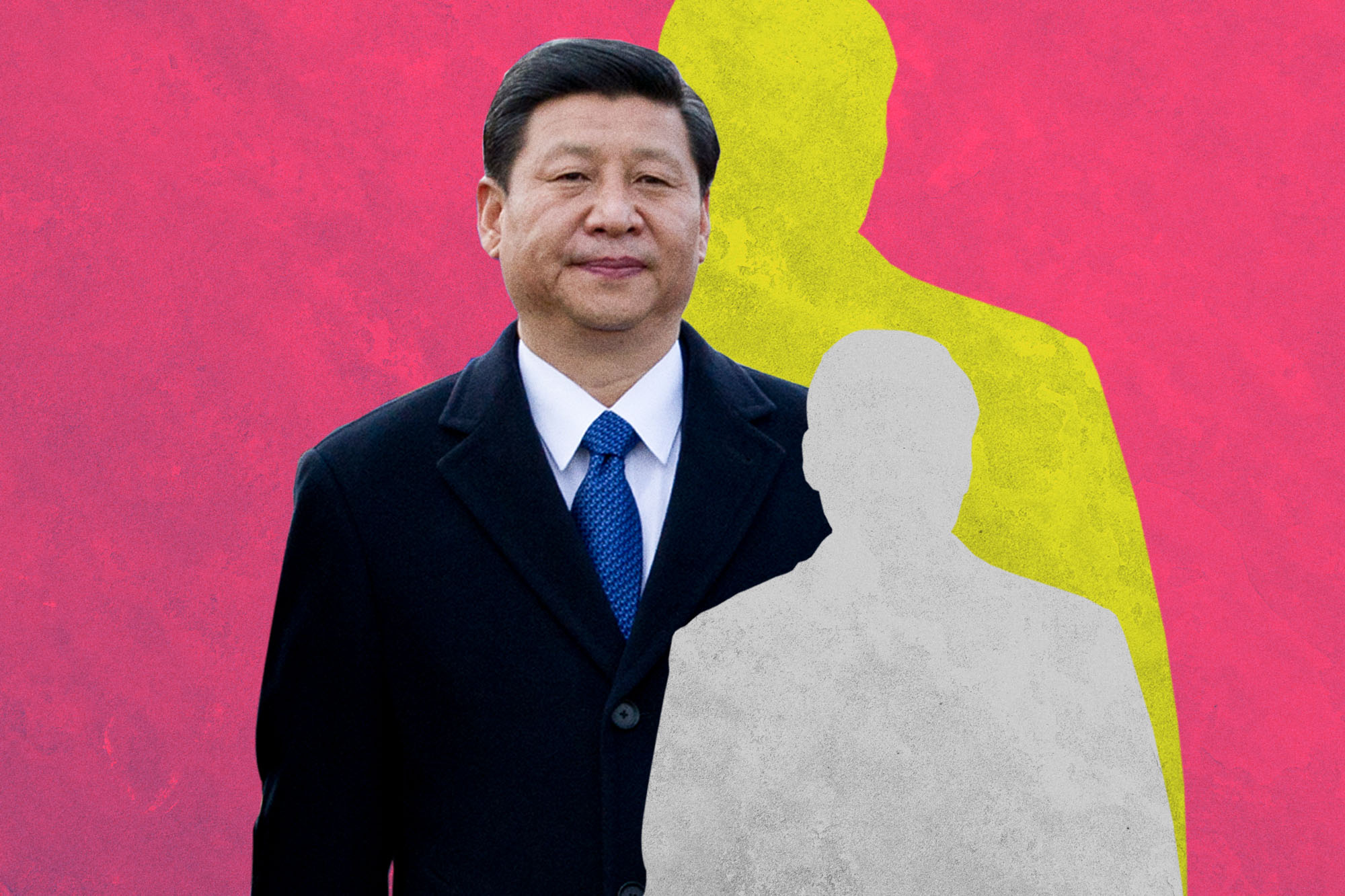 Illustration of Chinese President and two shadows