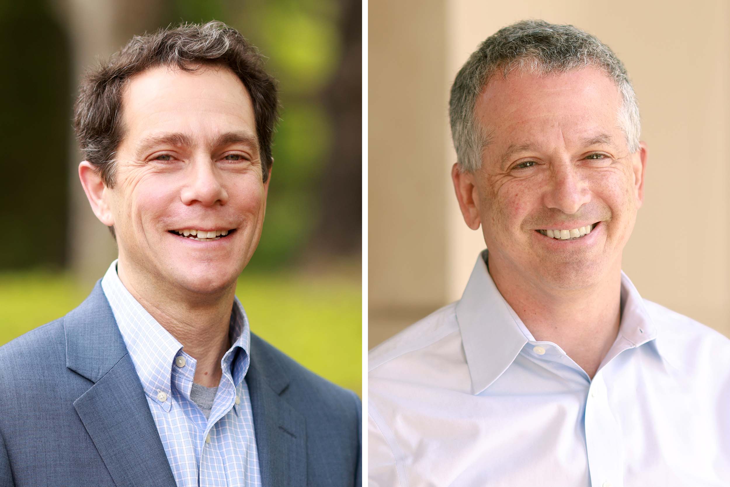 Portraits of Cale Jaffe and Richard Schragger.