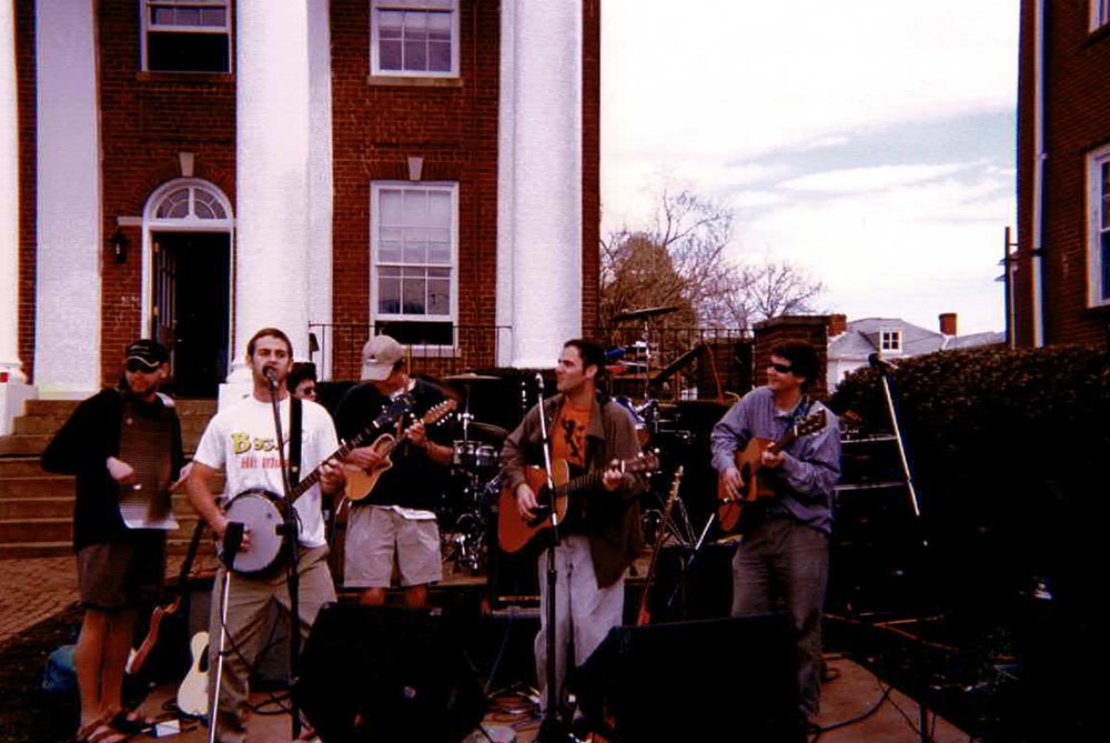 Early 2000s photo of the band on Grounds