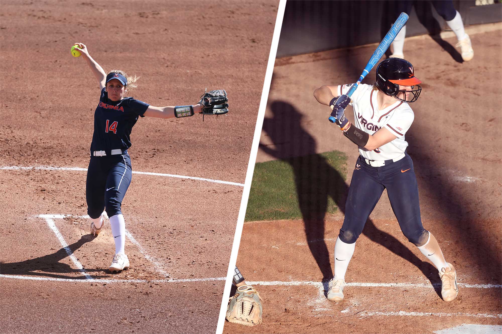 A split image of Jade Hylton and Eden Bigham