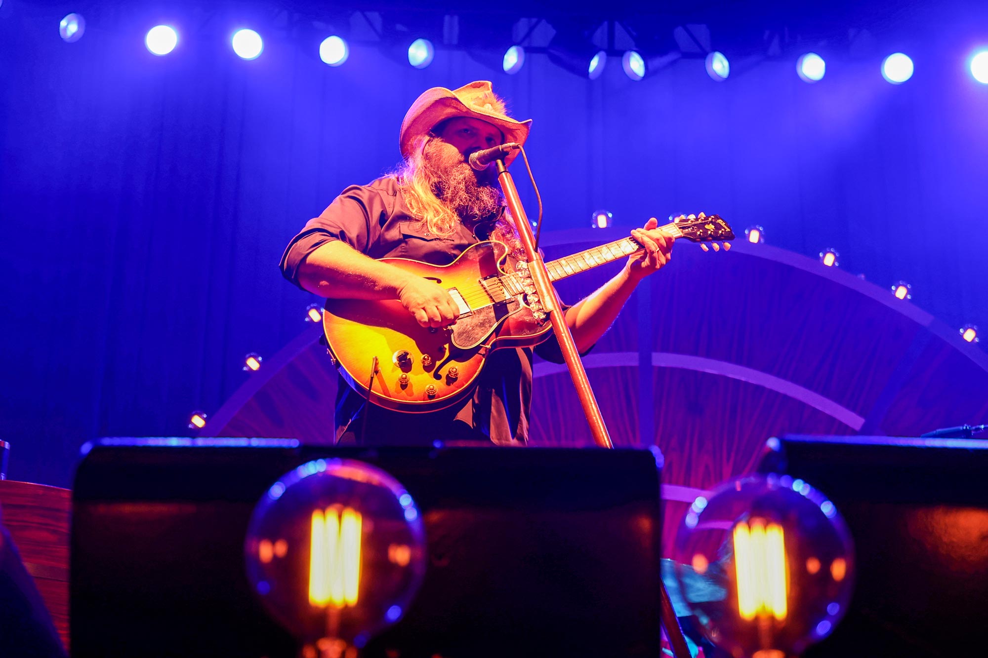 Chris Stapleton performing at UVA's John Paul Jones Arena