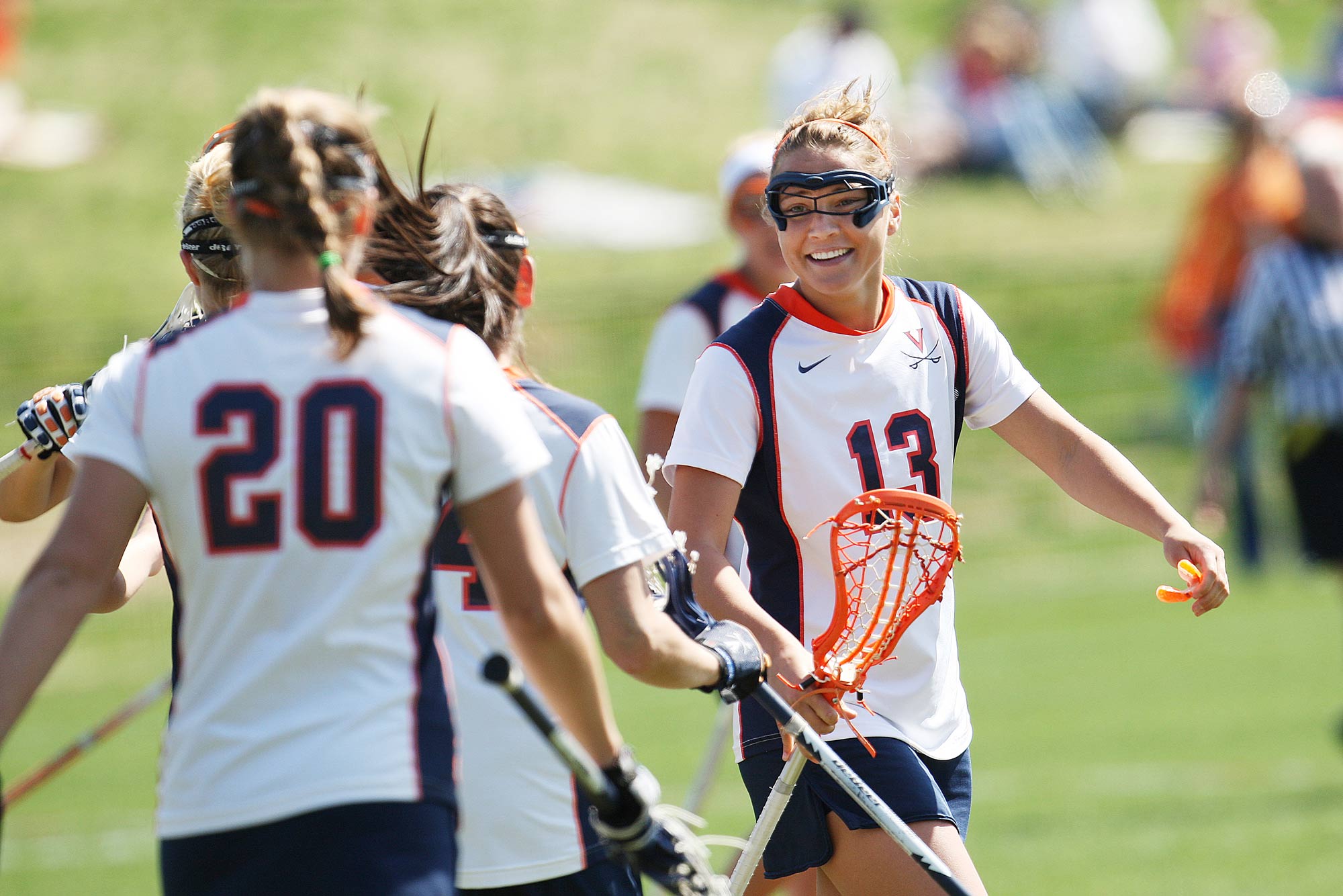 Action shot of Boyle on the UVA women’s lacrosse team