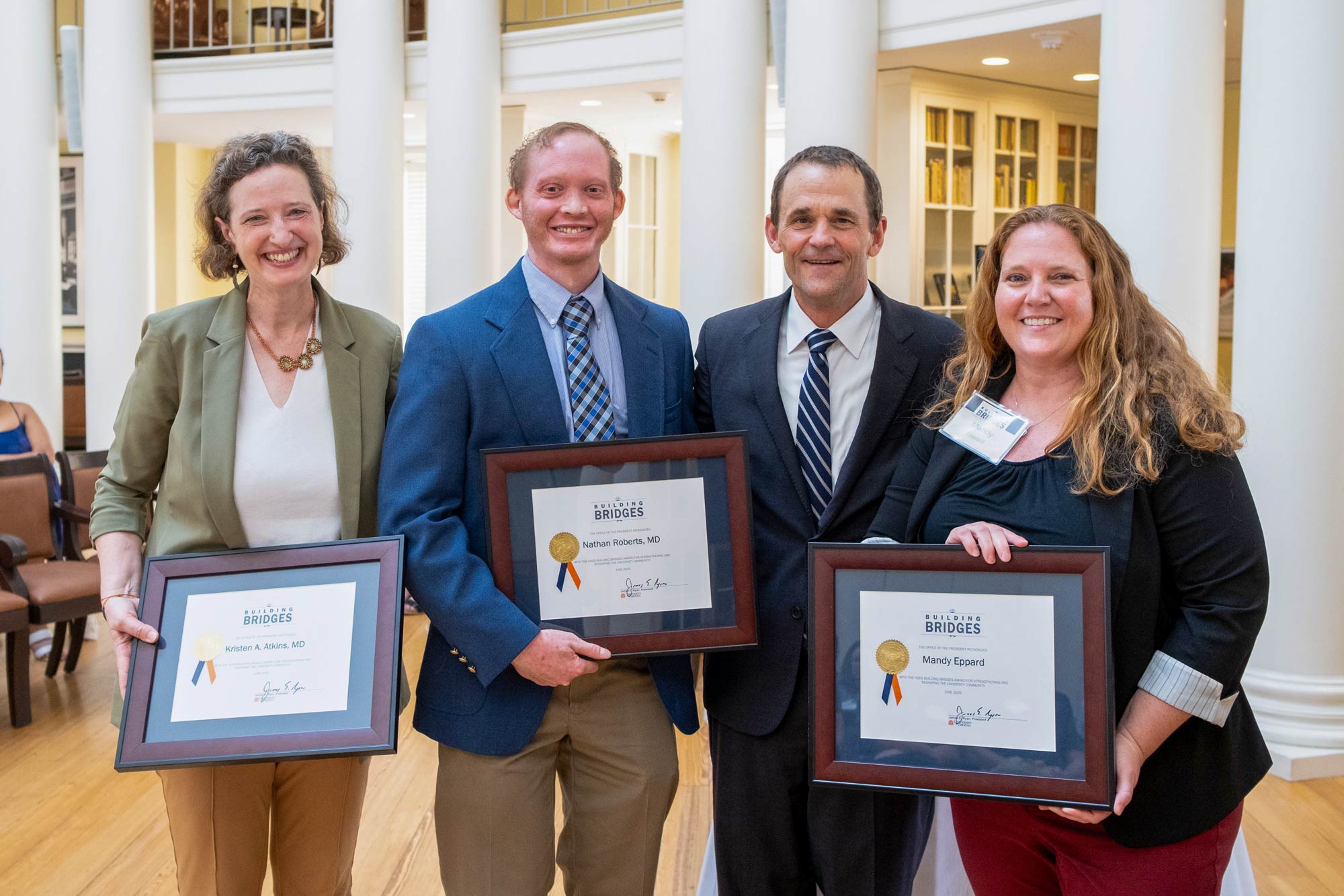 Dr. Kristen Atkins, Dr. Nathan Roberts, Jim Ryan, and Mandy Eppard