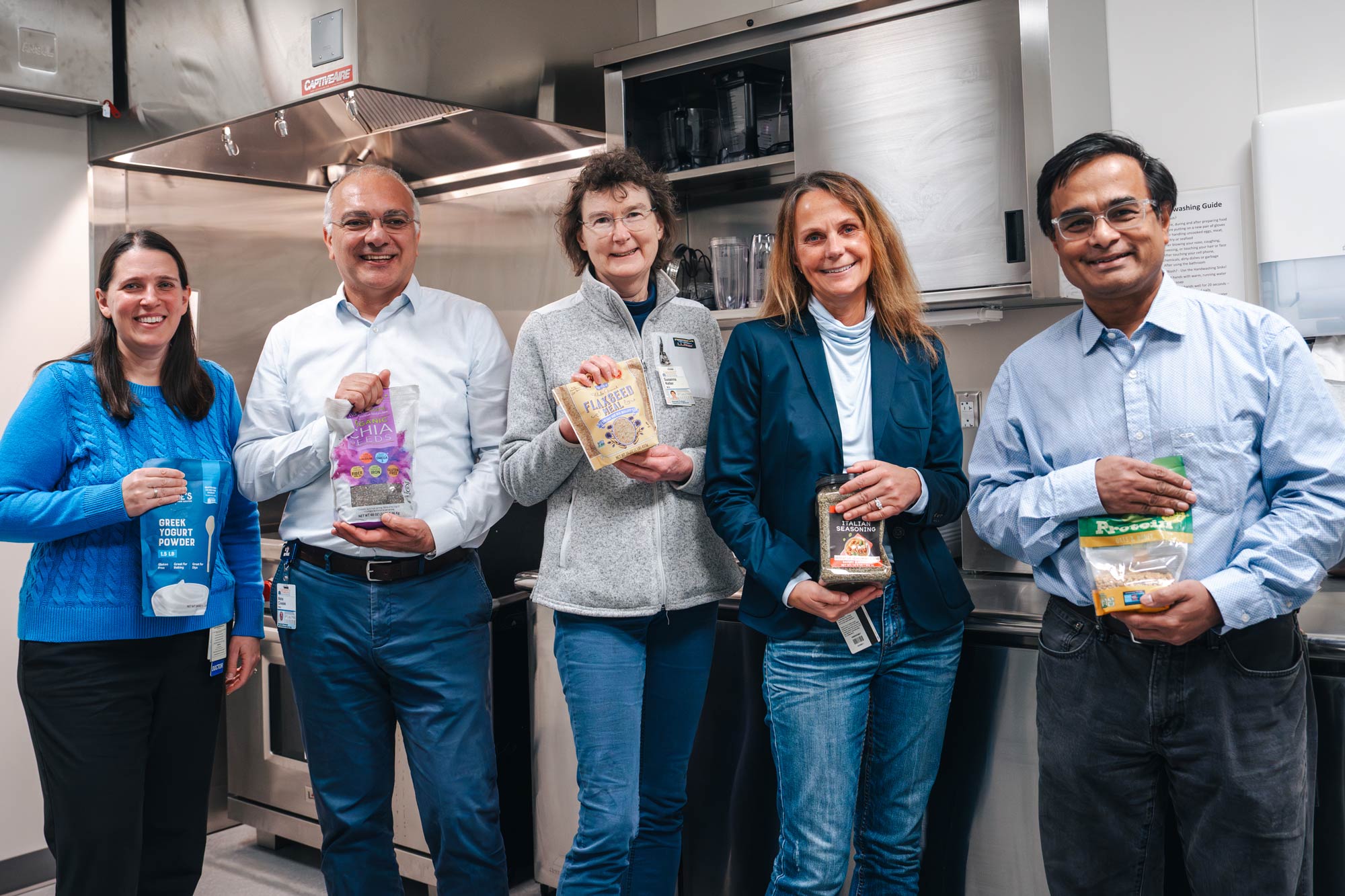 UVA professors, from left to right, Dr. Heather Ferris, Mete Civelek, Susanna Keller, Sibylle Kranz and Bijoy Kundu 