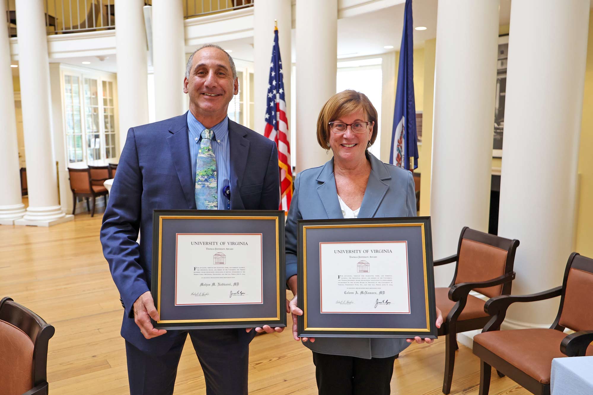 Dr. Mohan M. Nadkarni and Dr. Collen McNamara