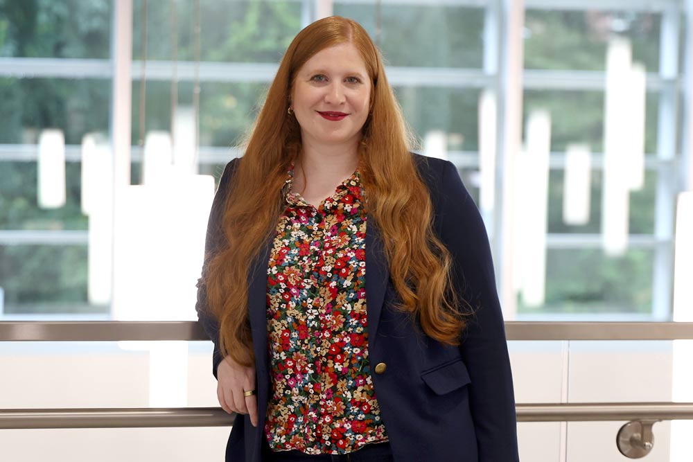 Portrait of Jennifer MacCormack, an assistant professor of social psychology.