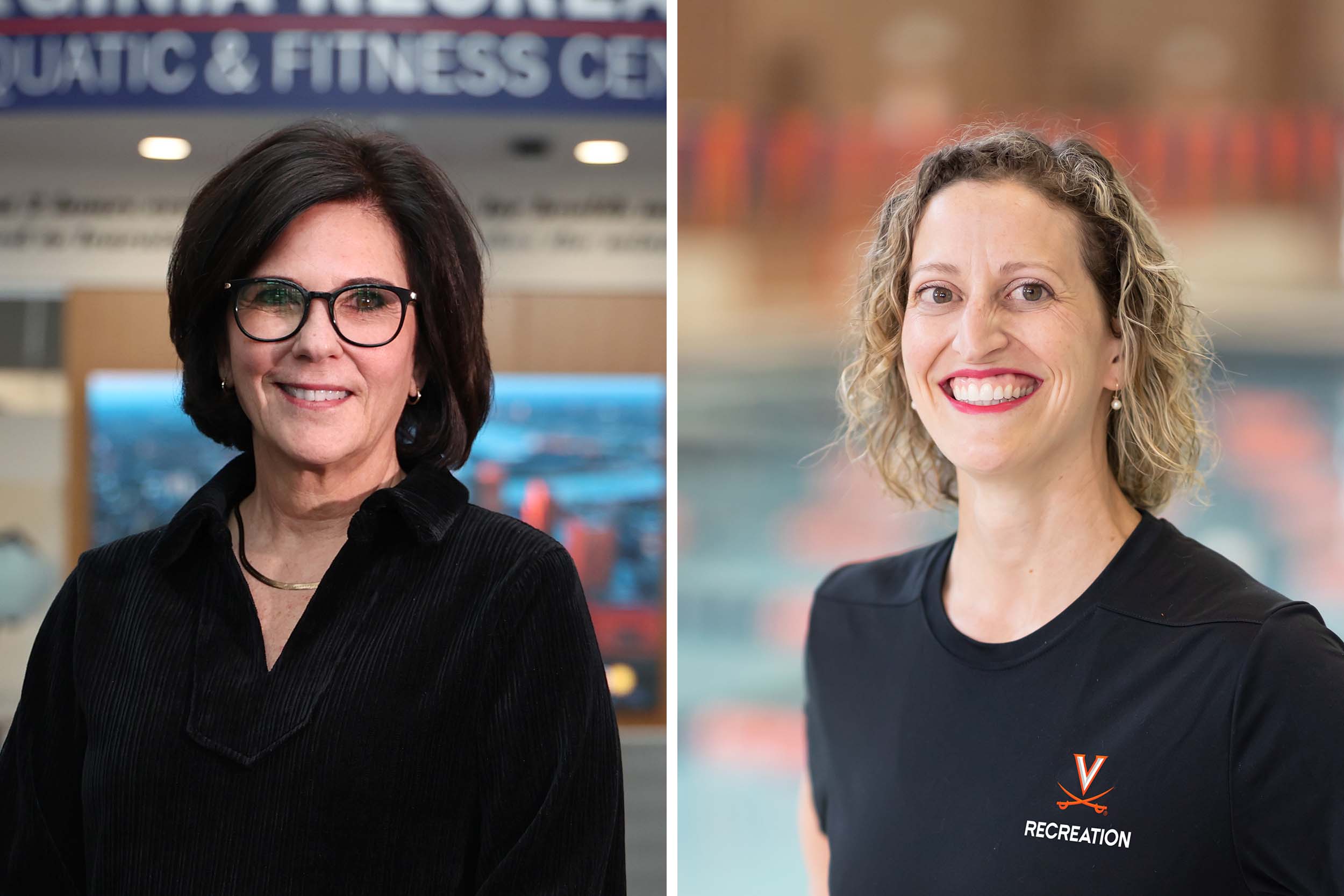 Portraits of Erica Perkins and Jackie Lebeau.