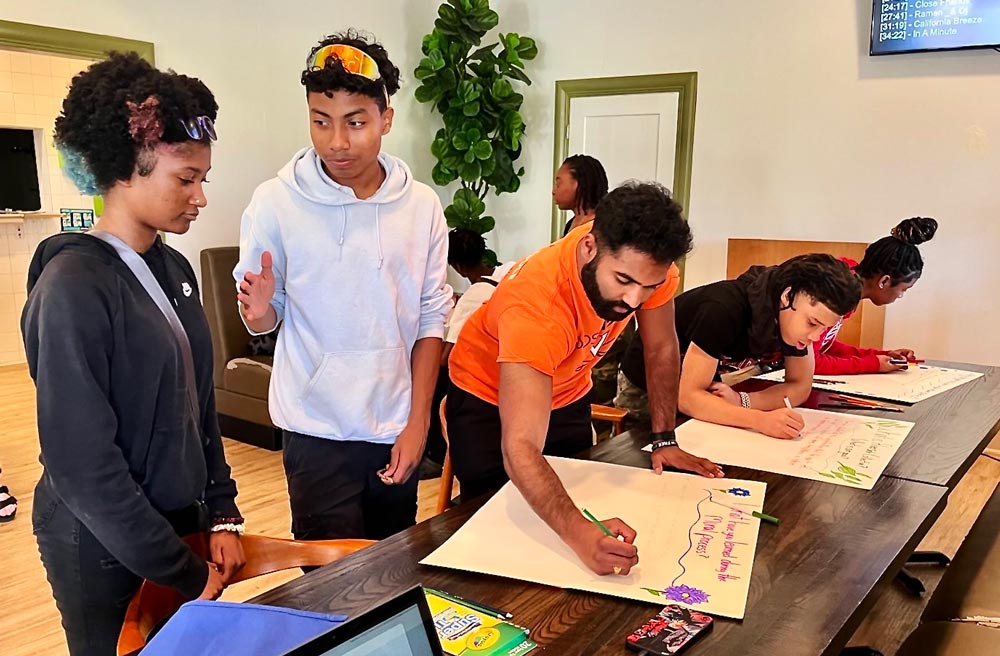 The co-founder of the Riverside Collective, Annavarapu works with middle  and high school students in Jackson, Mississippi.