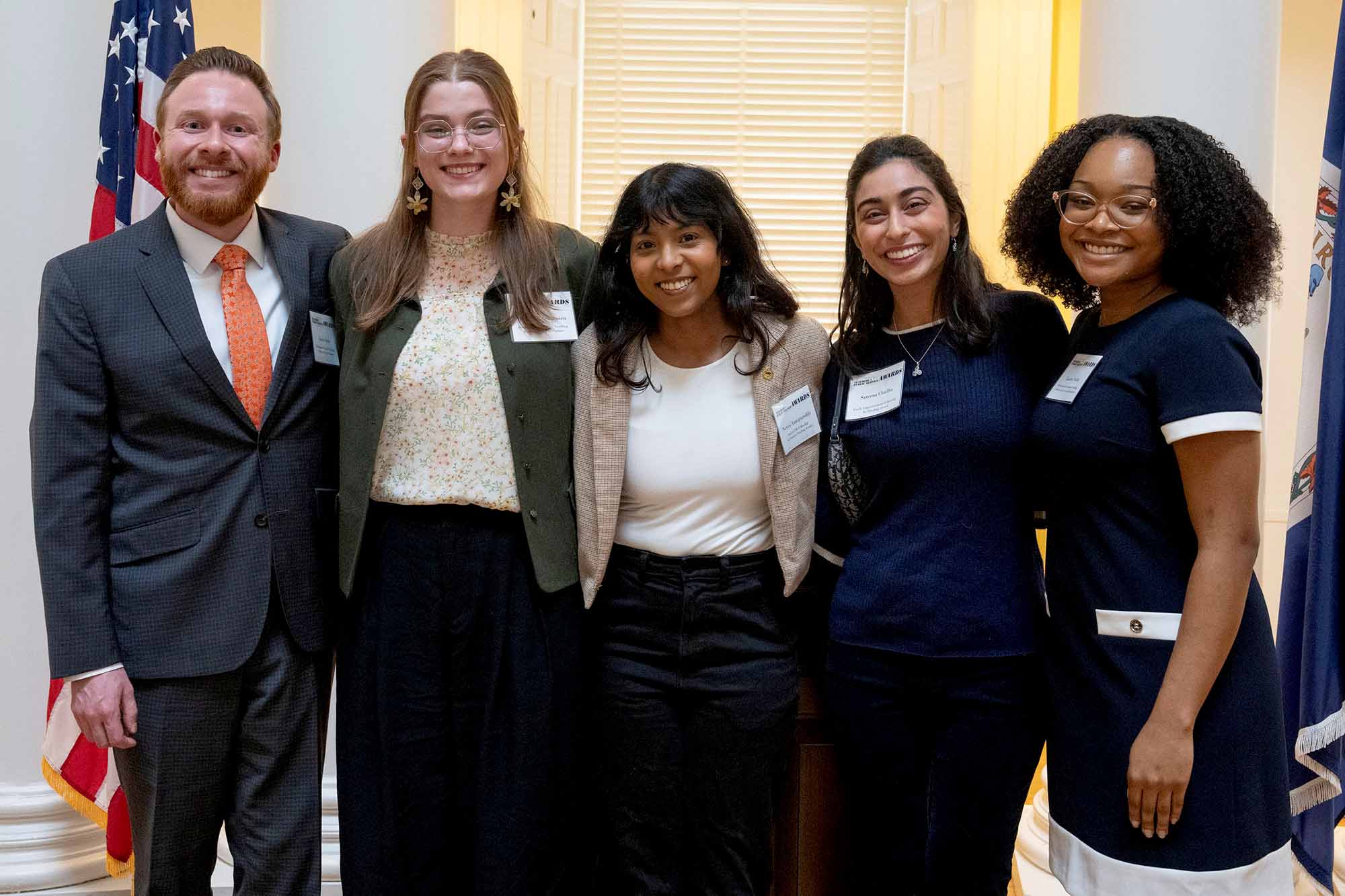 The winners of the Graduate Student Teaching Awards pose in group together for photo.