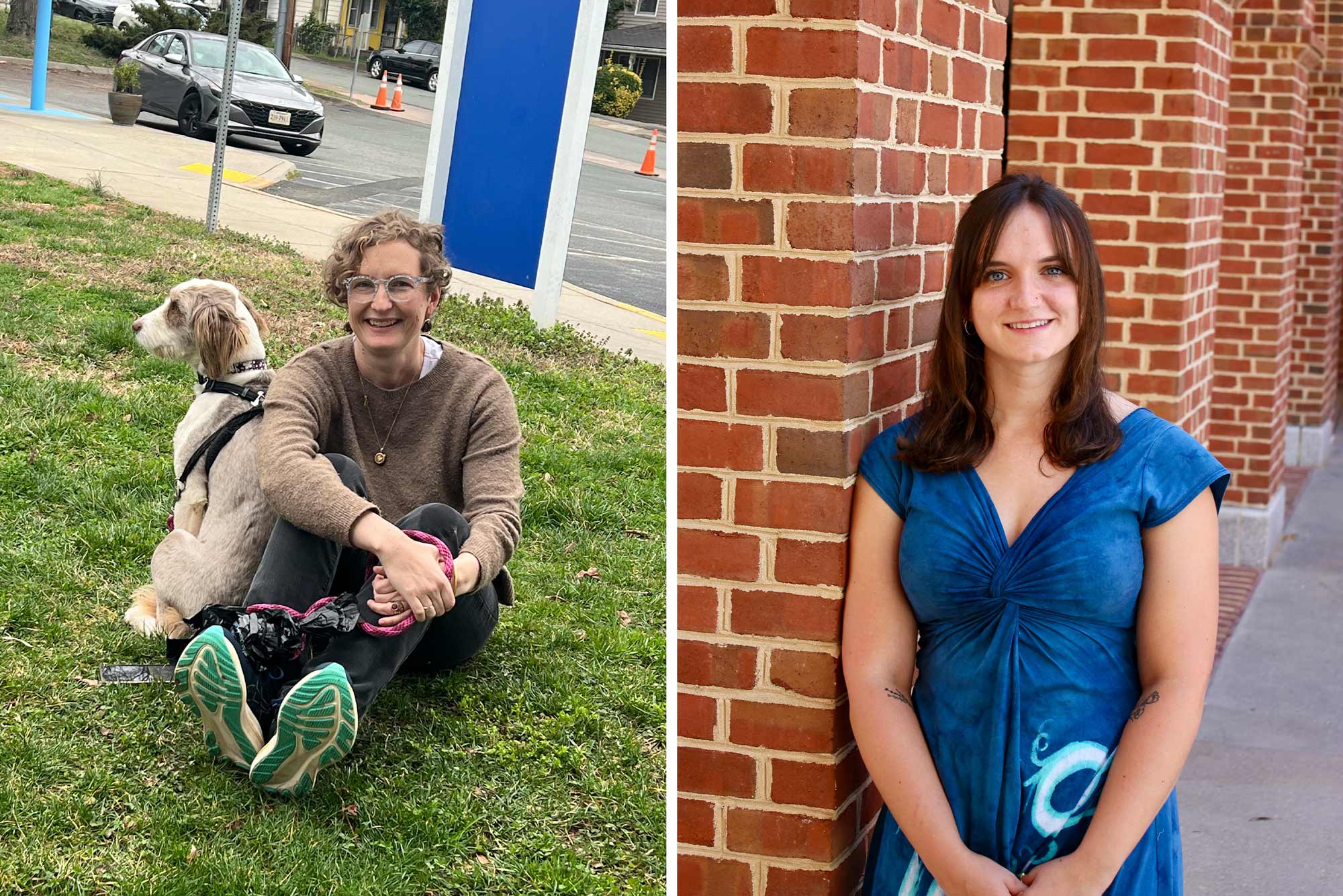 Portrait of Charlottesville City Schools teacher Carly Dirghangi, left, and Olivia Burke.