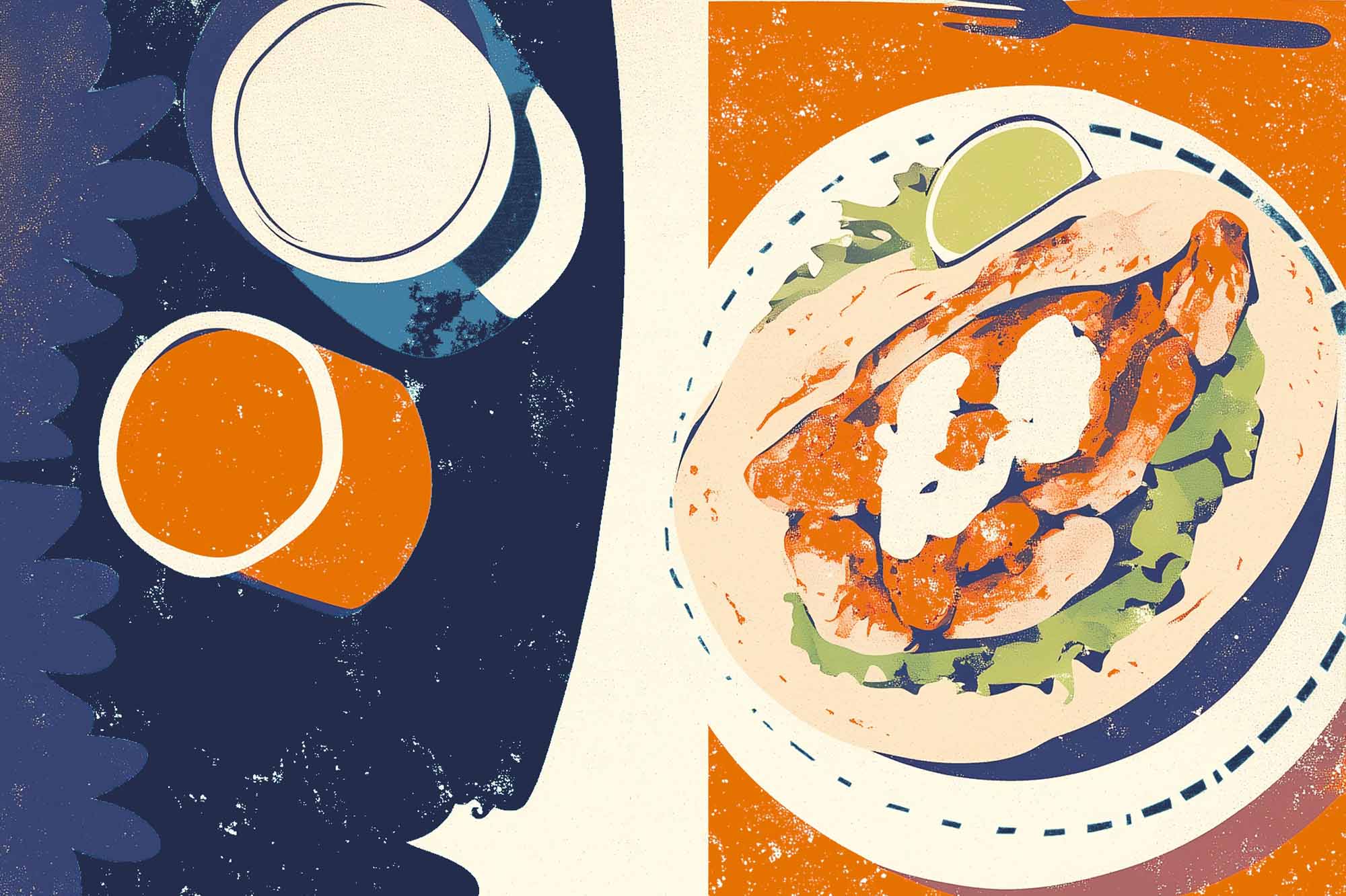 Illustration of a taco