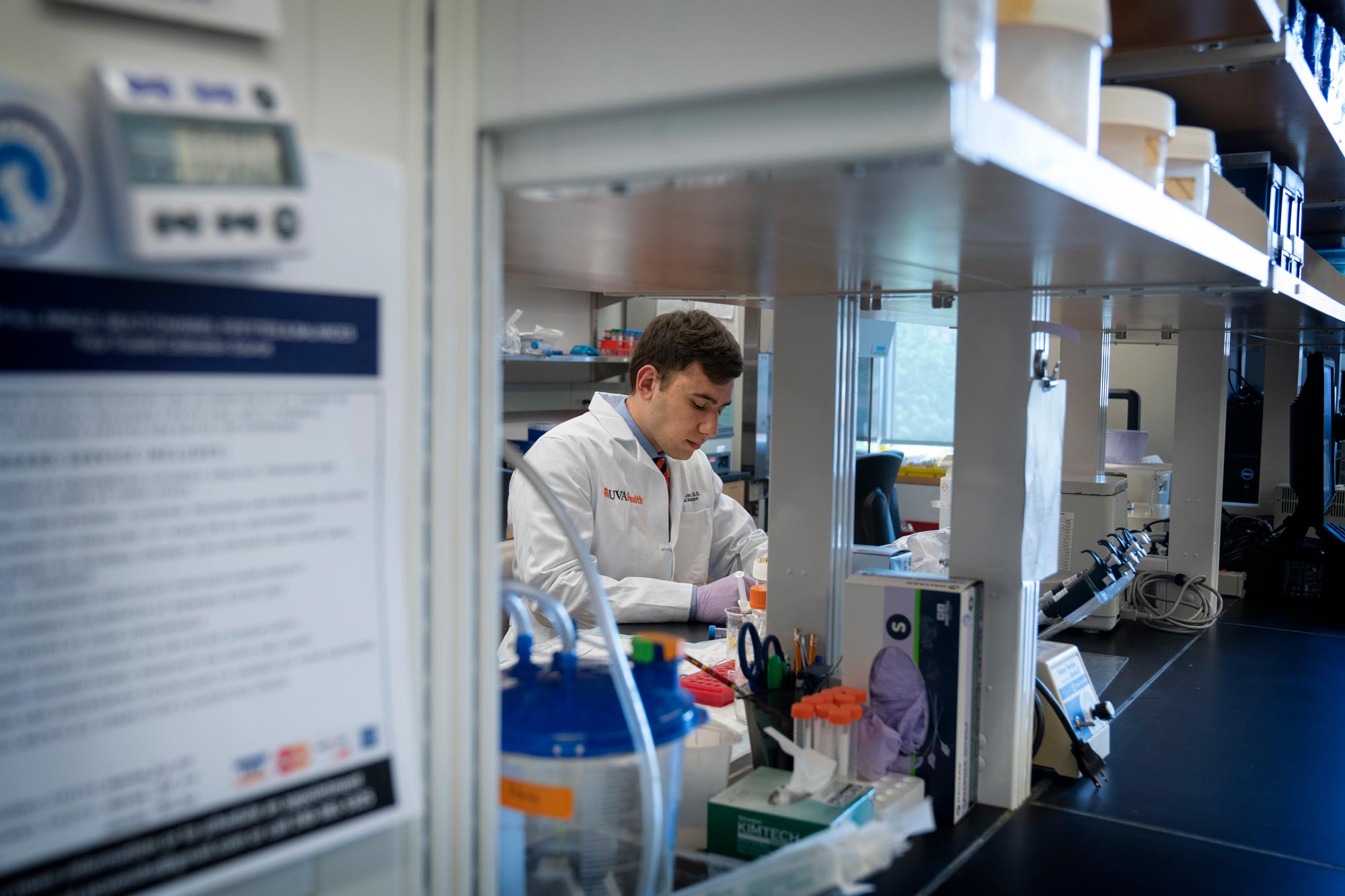 Portrait of GianGrasso worked in an infectious disease lab run by UVA School of Medicine.