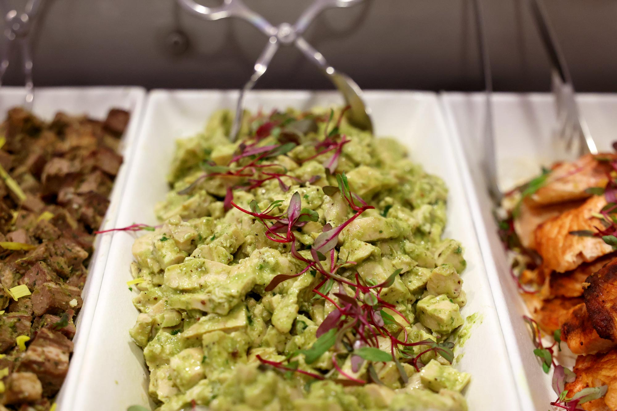 A meal using the basil grown in mini-farm