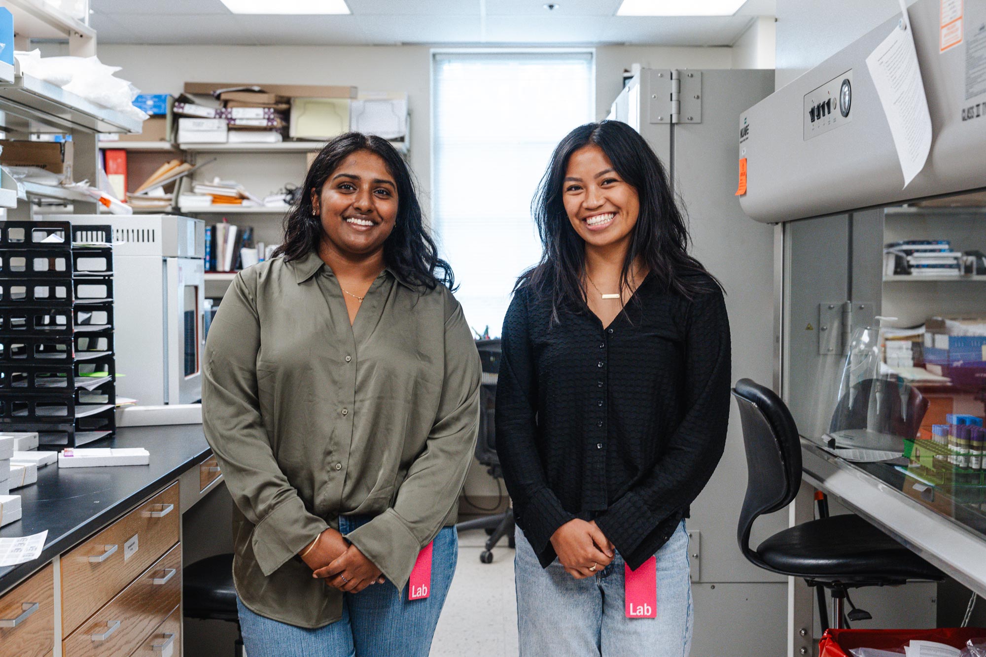 Featured lab specialists smiling