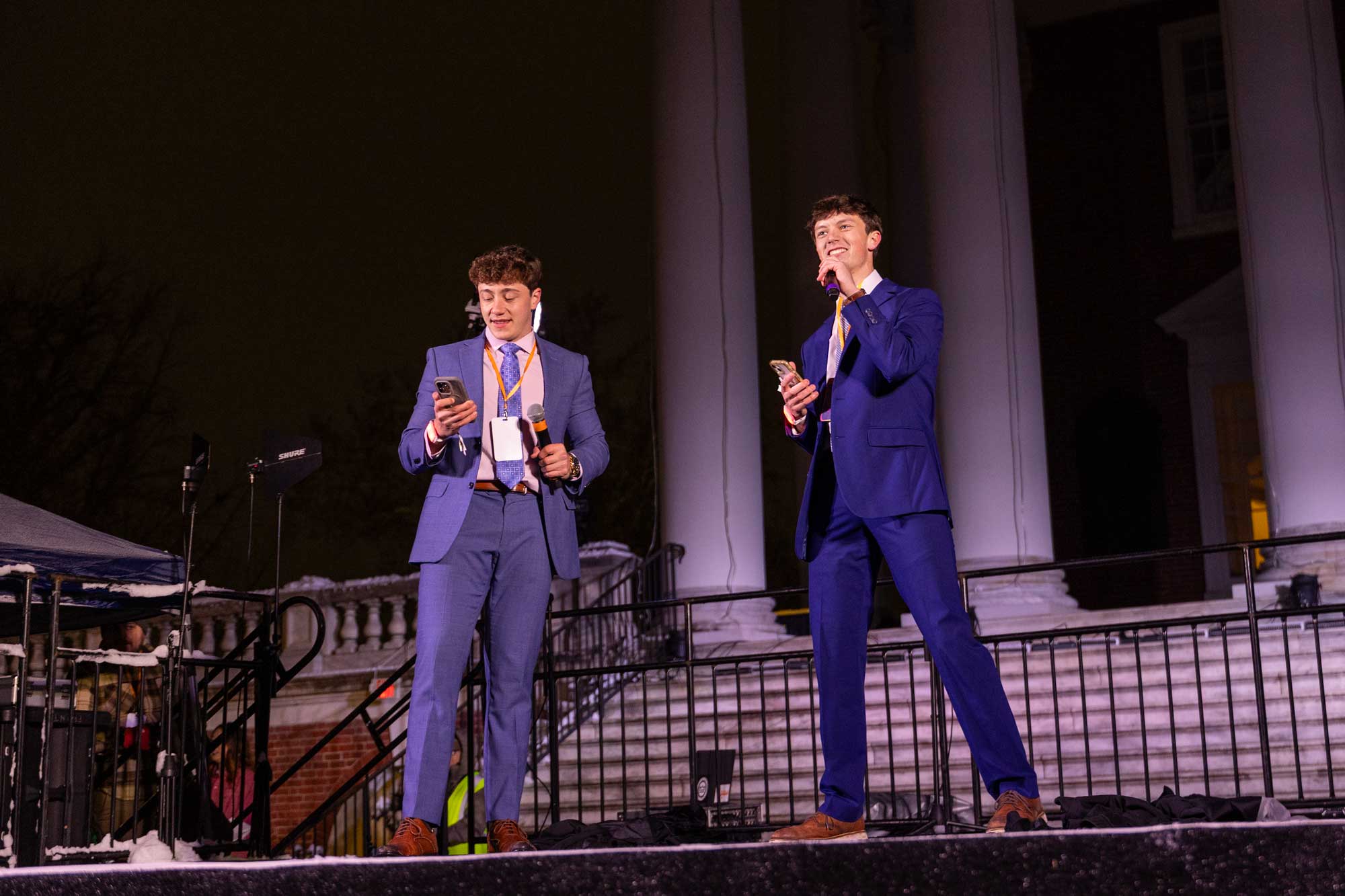 Emcees Zach Wurman and Steve Migliero introduced the groups and kept the show moving forward.