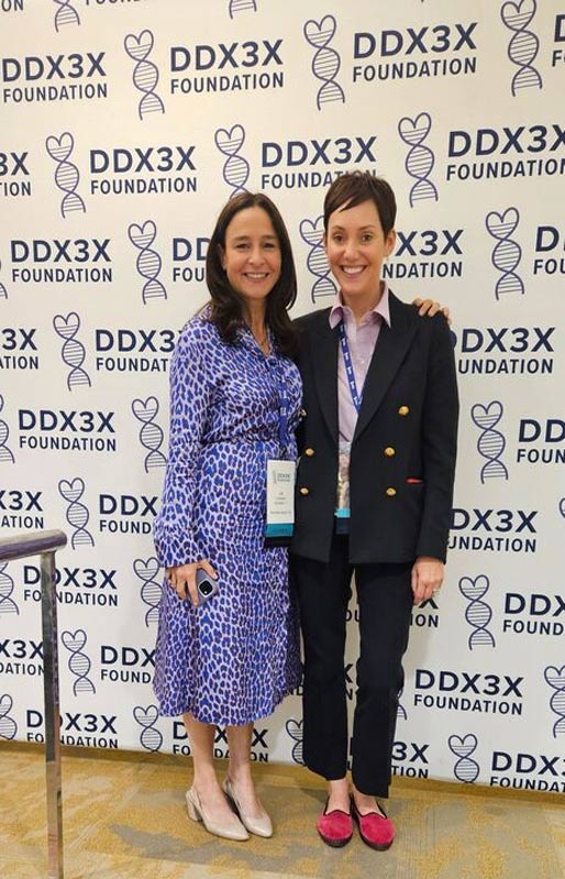 DDX3X co-founders Liz Berger and Buccini at the group’s 10th annual conference in Delaware in October. Buccini said families affected by the condition came from around the world to learn about the latest scientific breakthroughs and commiserate. “Special-needs parenthood is no joke,” she said. 