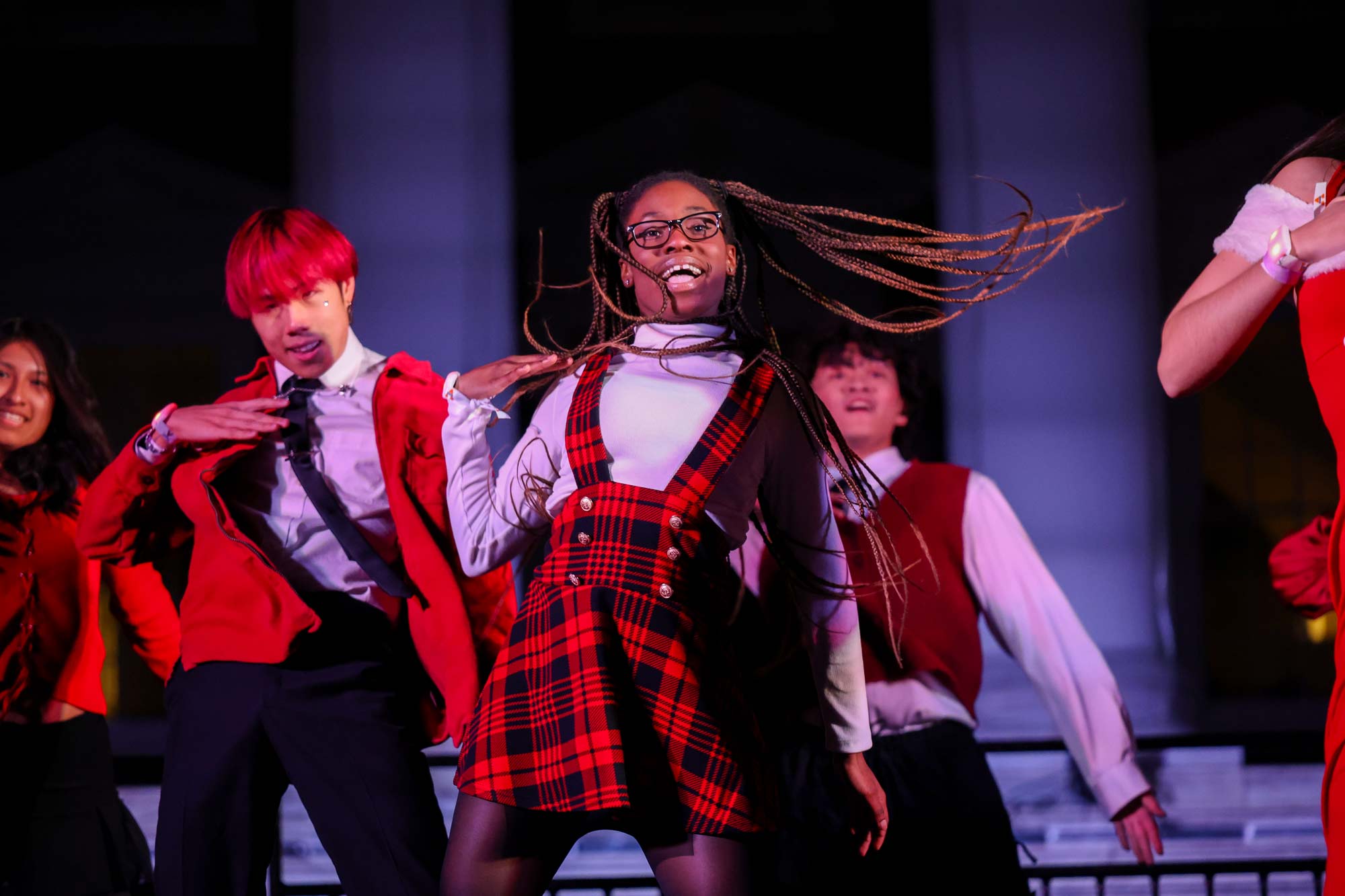 Members of the K-Edge Dance Crew perform.