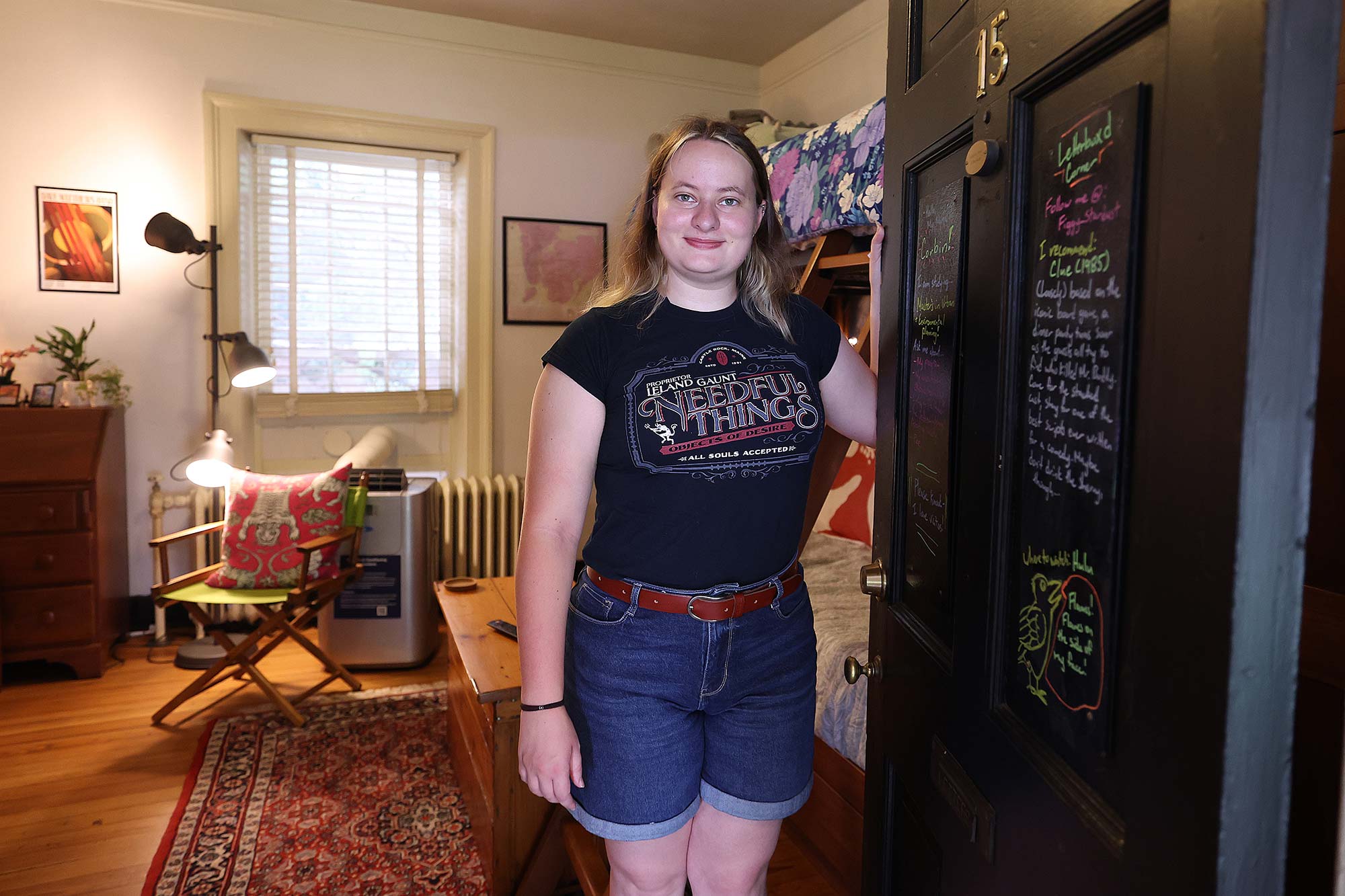 Poyer at her doorway.