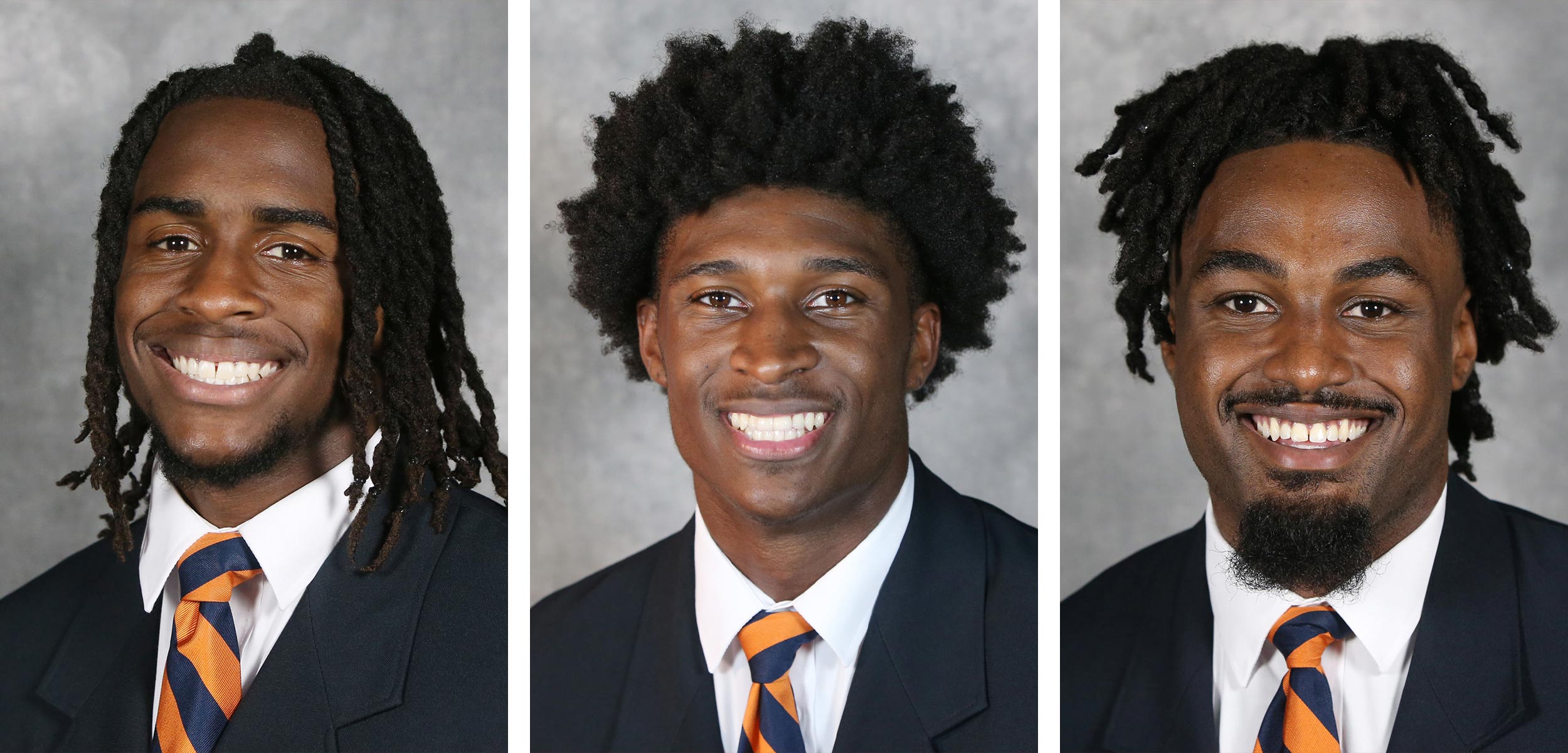 Portraits of Devin Chandler, Lavel Davis Jr. and D’Sean Perry