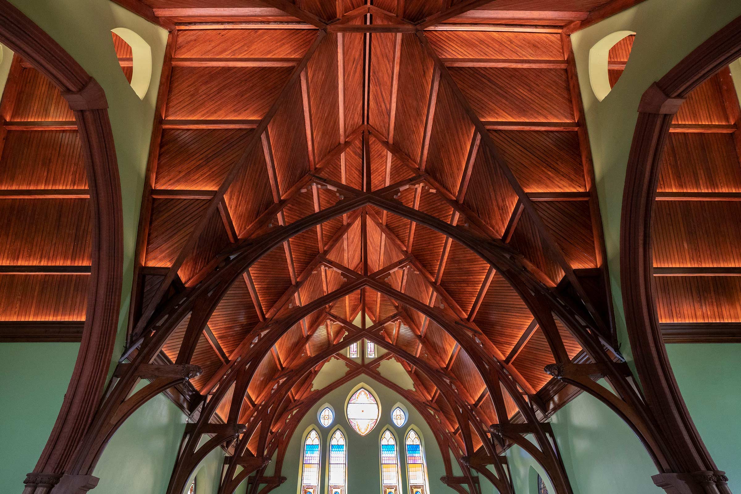 Rafters of the UVA Chapel
