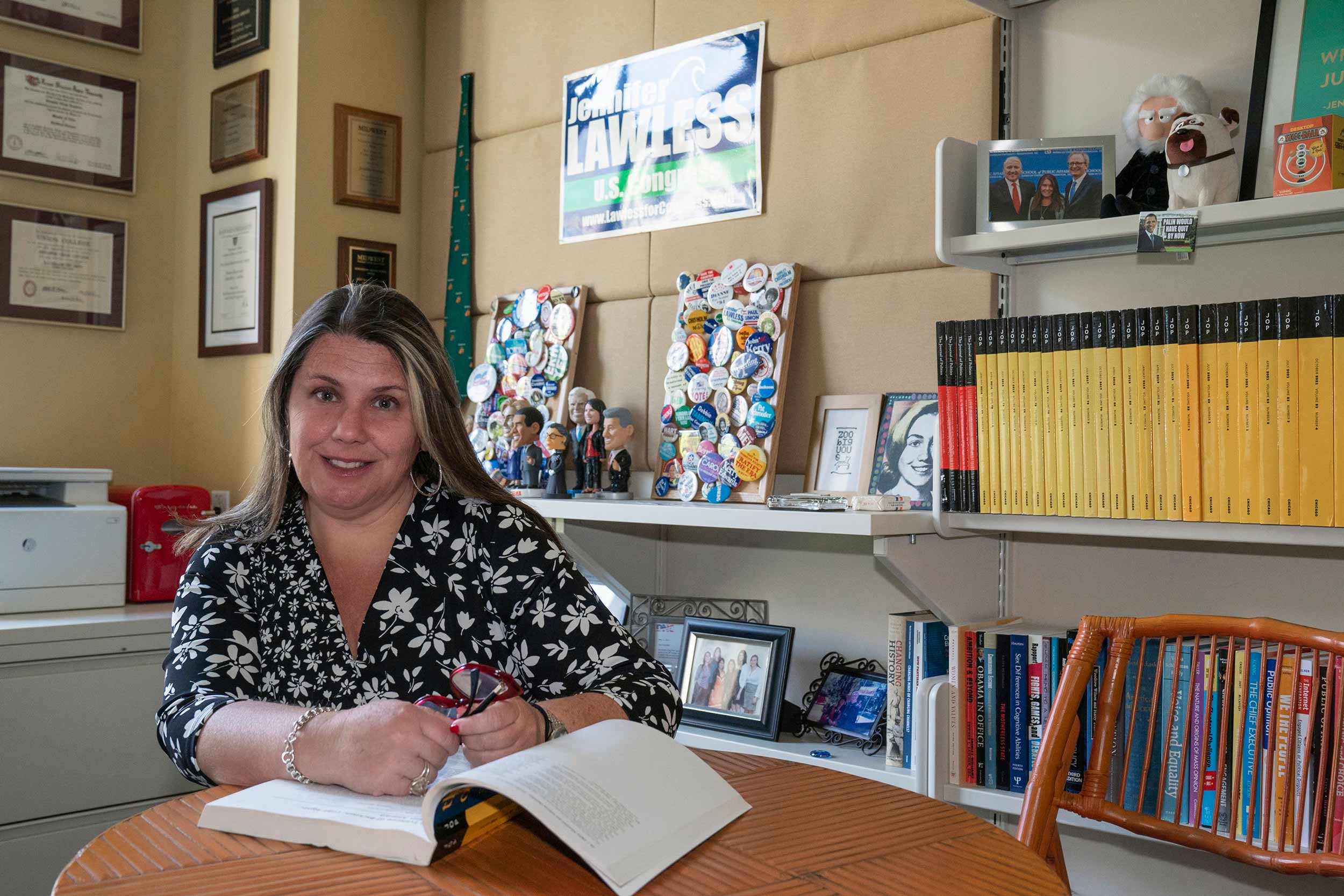 Jennifer Lawless in her office