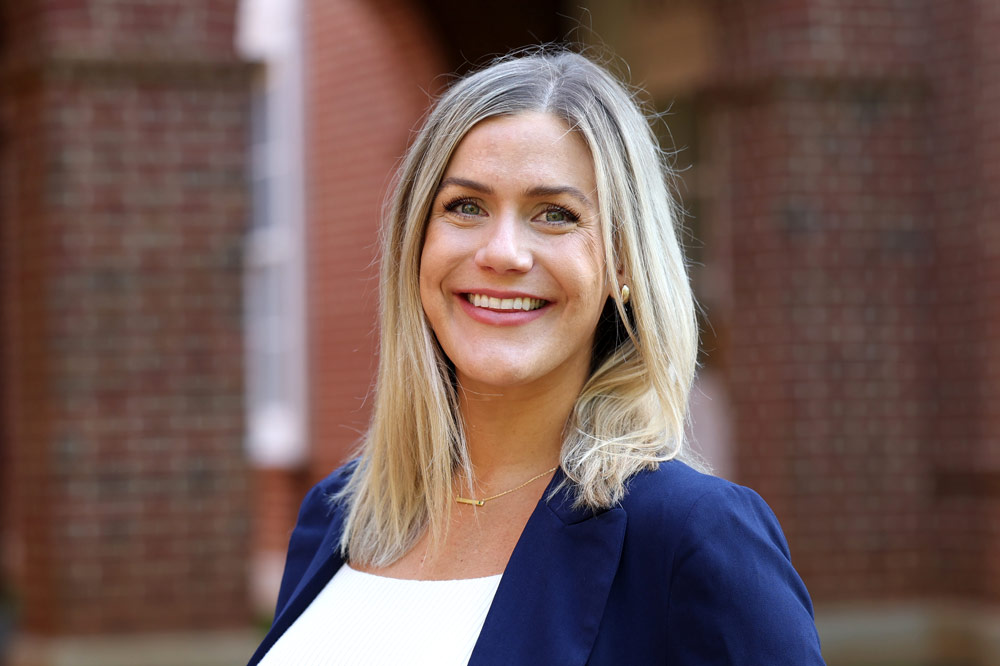 A headshot of Faith Zabek a research assistant professor at the University of Virginia’s School of Education and Human Development