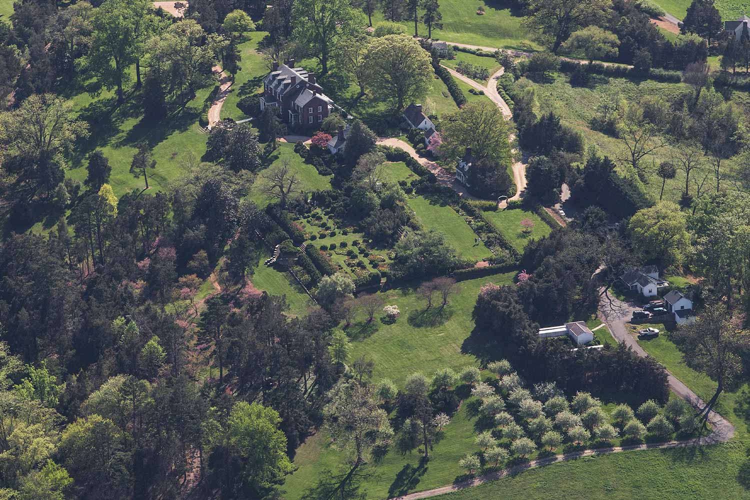 Aerial view of Morven Farm