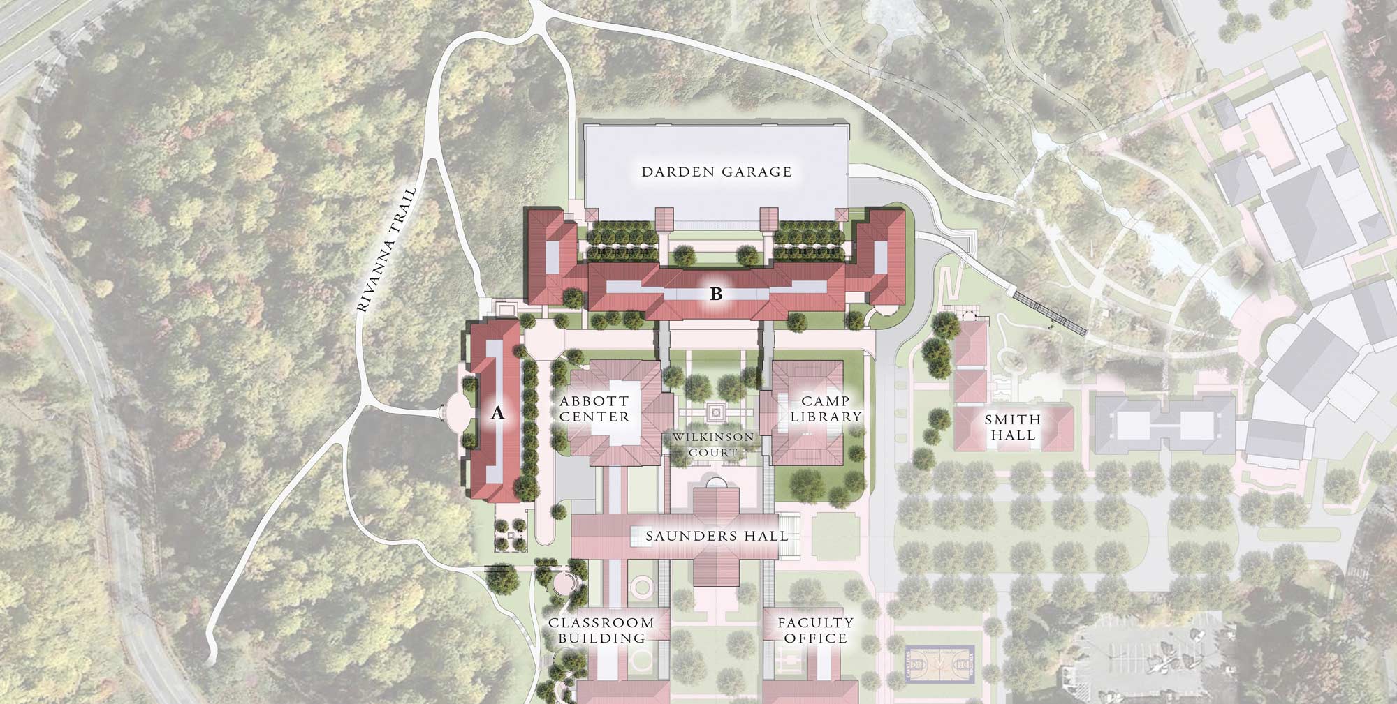 Above view of housing plan