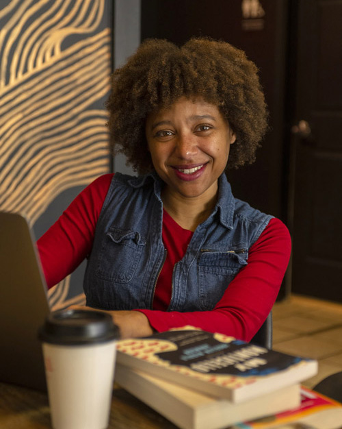 Portrait of Kalela Williams, director of the Virginia Center for the Book