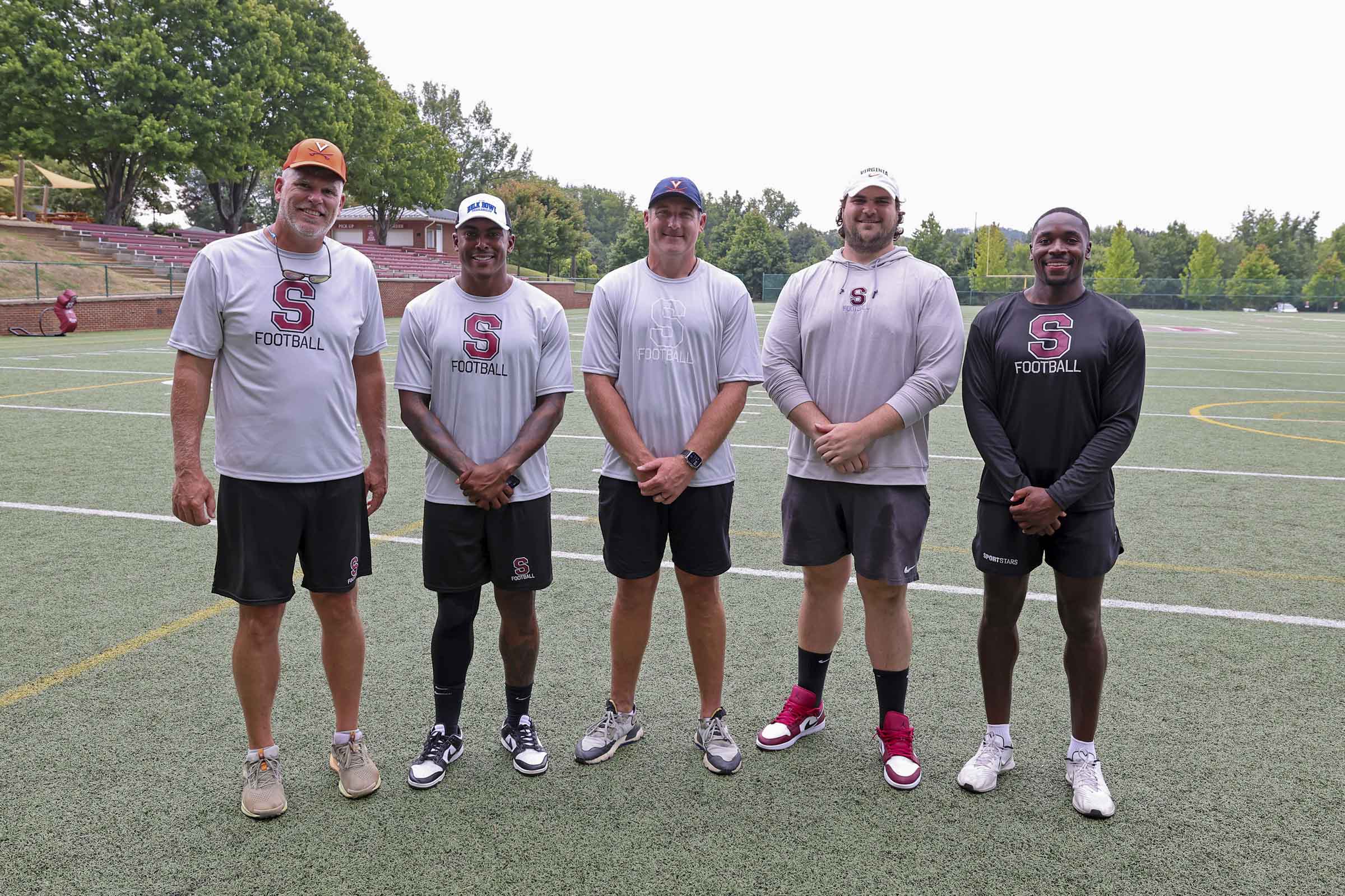 Group Portrait of former Wahoos, from left to right, Chris Luzar, Chris Peace, Miller, Austin Pasztor and Joe Reed.