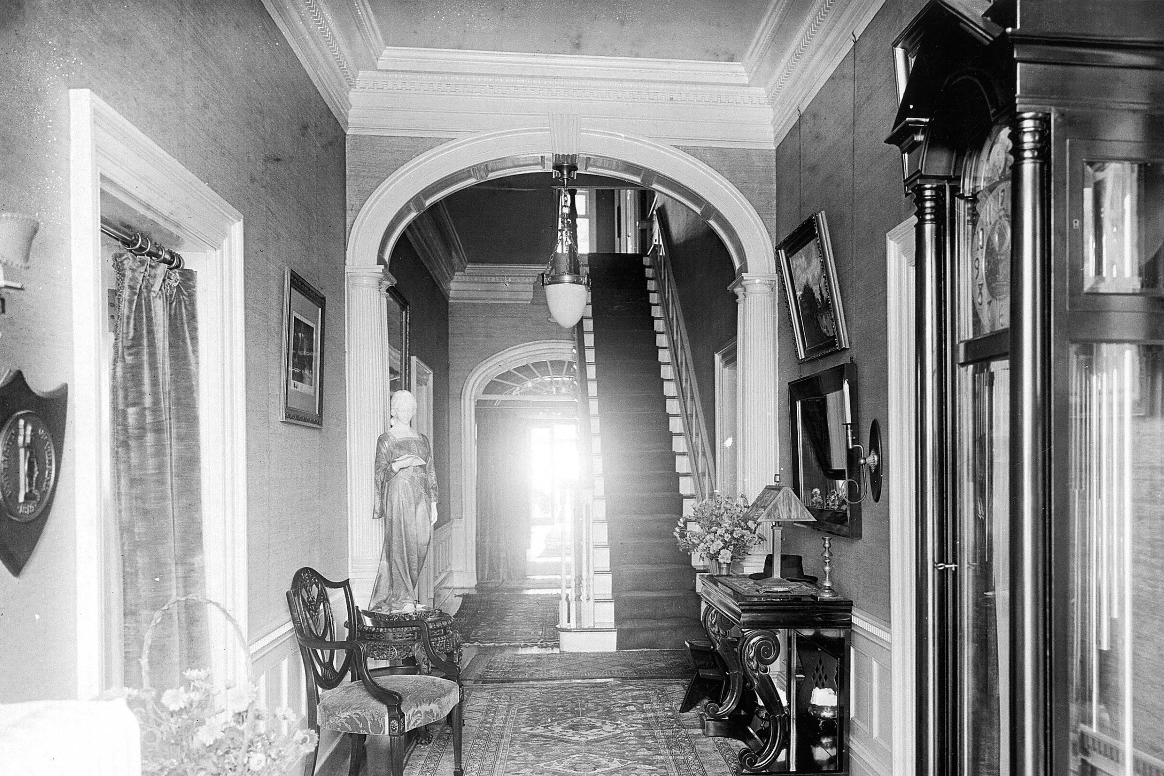 Birdwood Mansion Entryway in the past