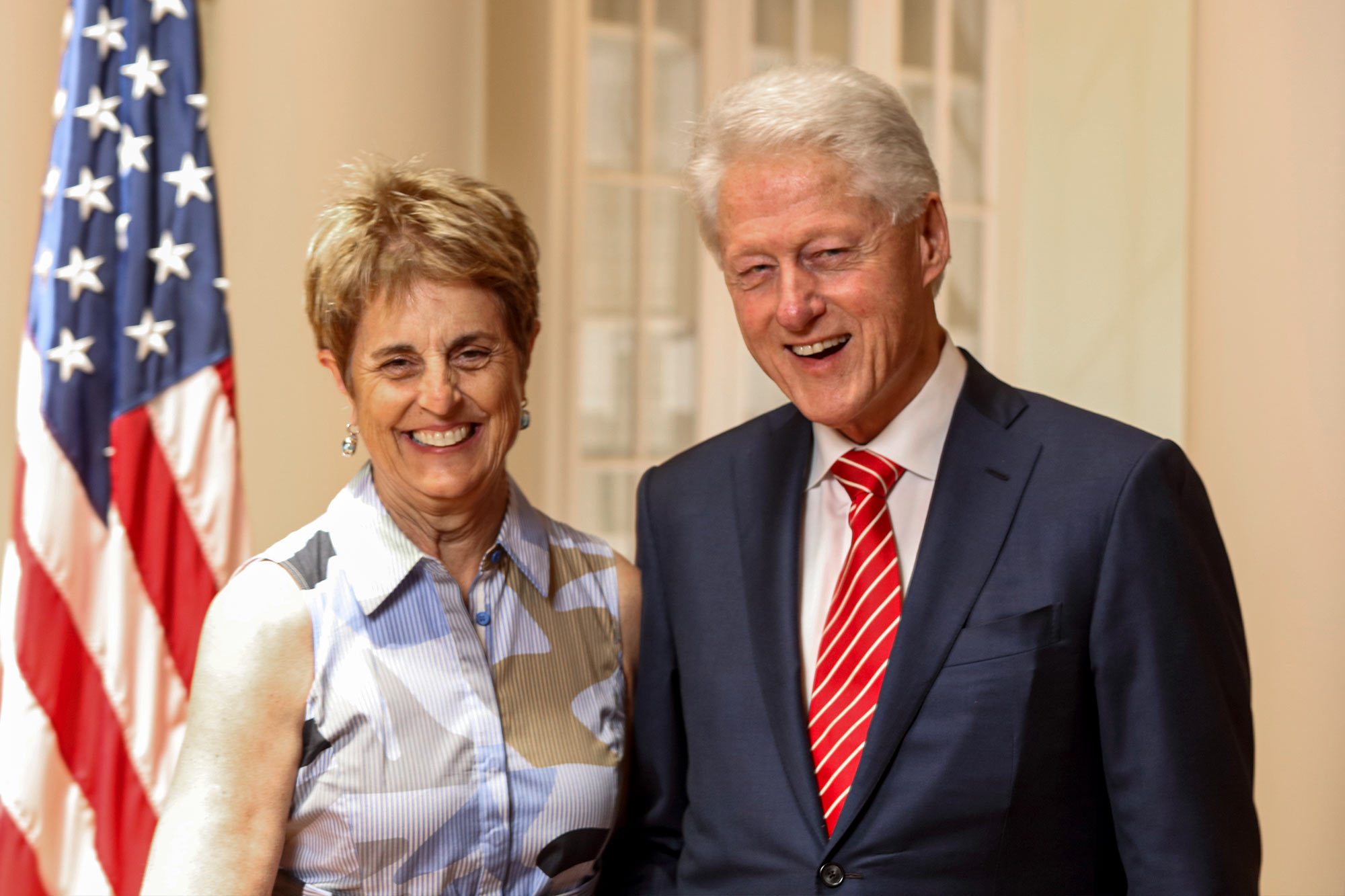 Alice Handy with Bill Clinton