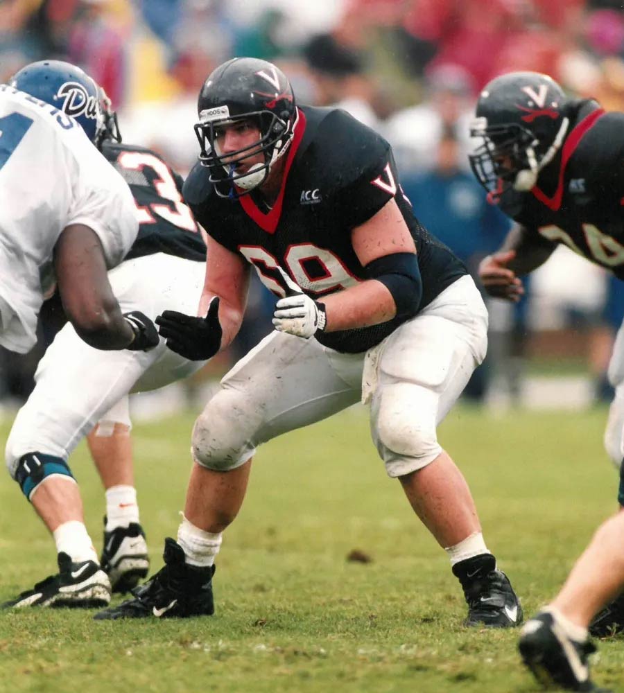 During a game, Raley sets up for a play