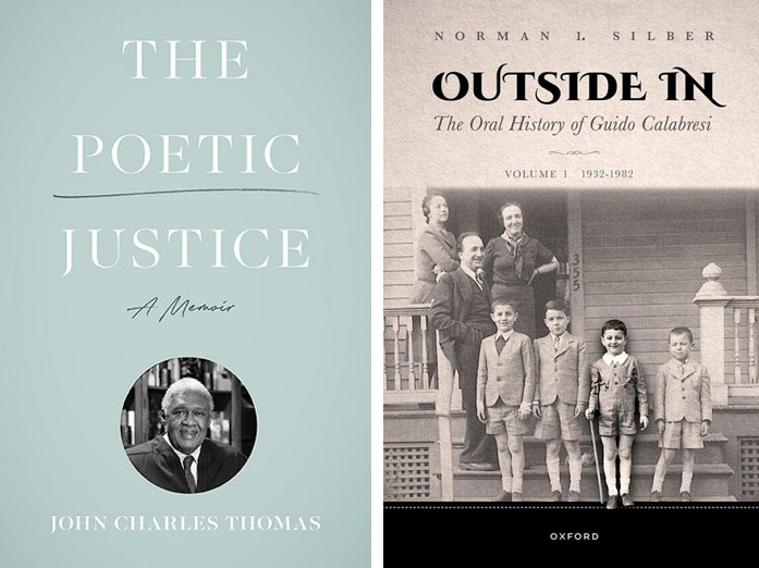 Book covers for The Poetic Justice and Outside In