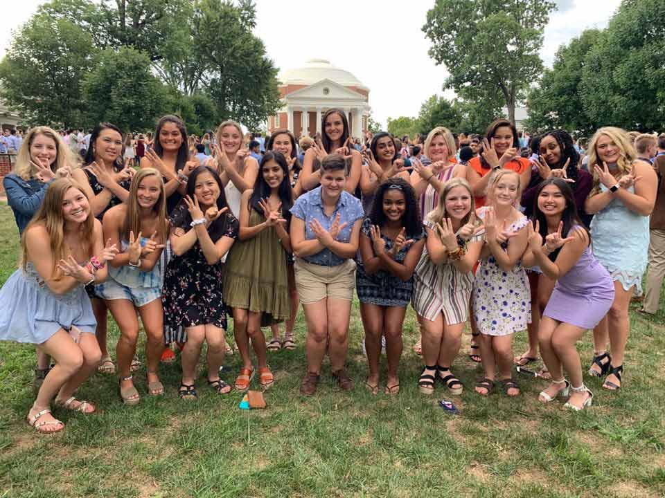 Ng and her fellow 3L hallmates from Page-Emmet Hall 