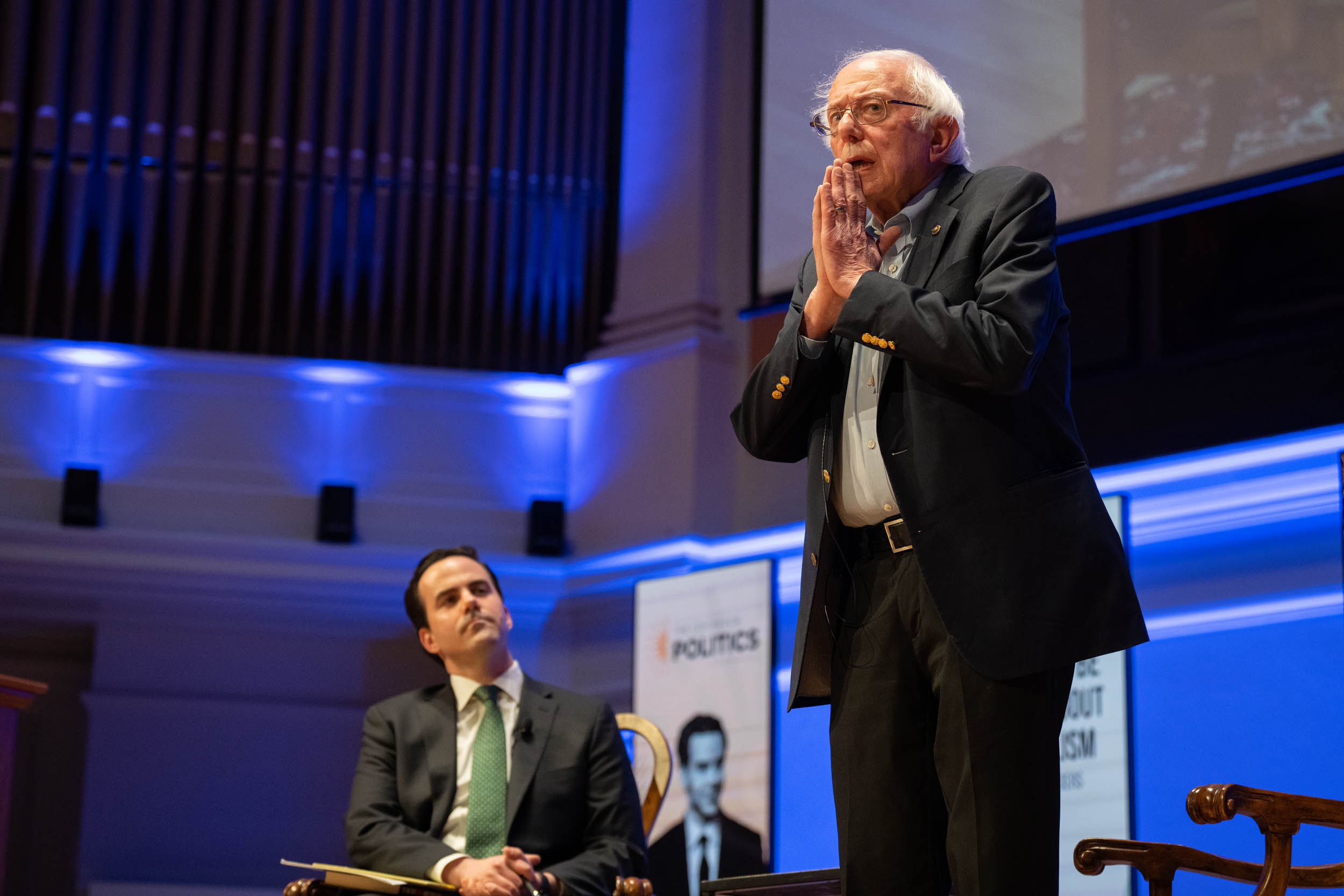 Bernie Sanders with Robert Costa