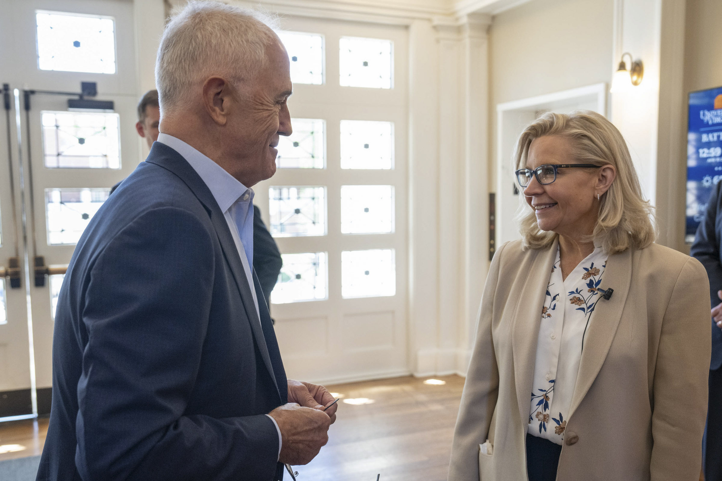 Liz Cheney with Malcolm Turnbull