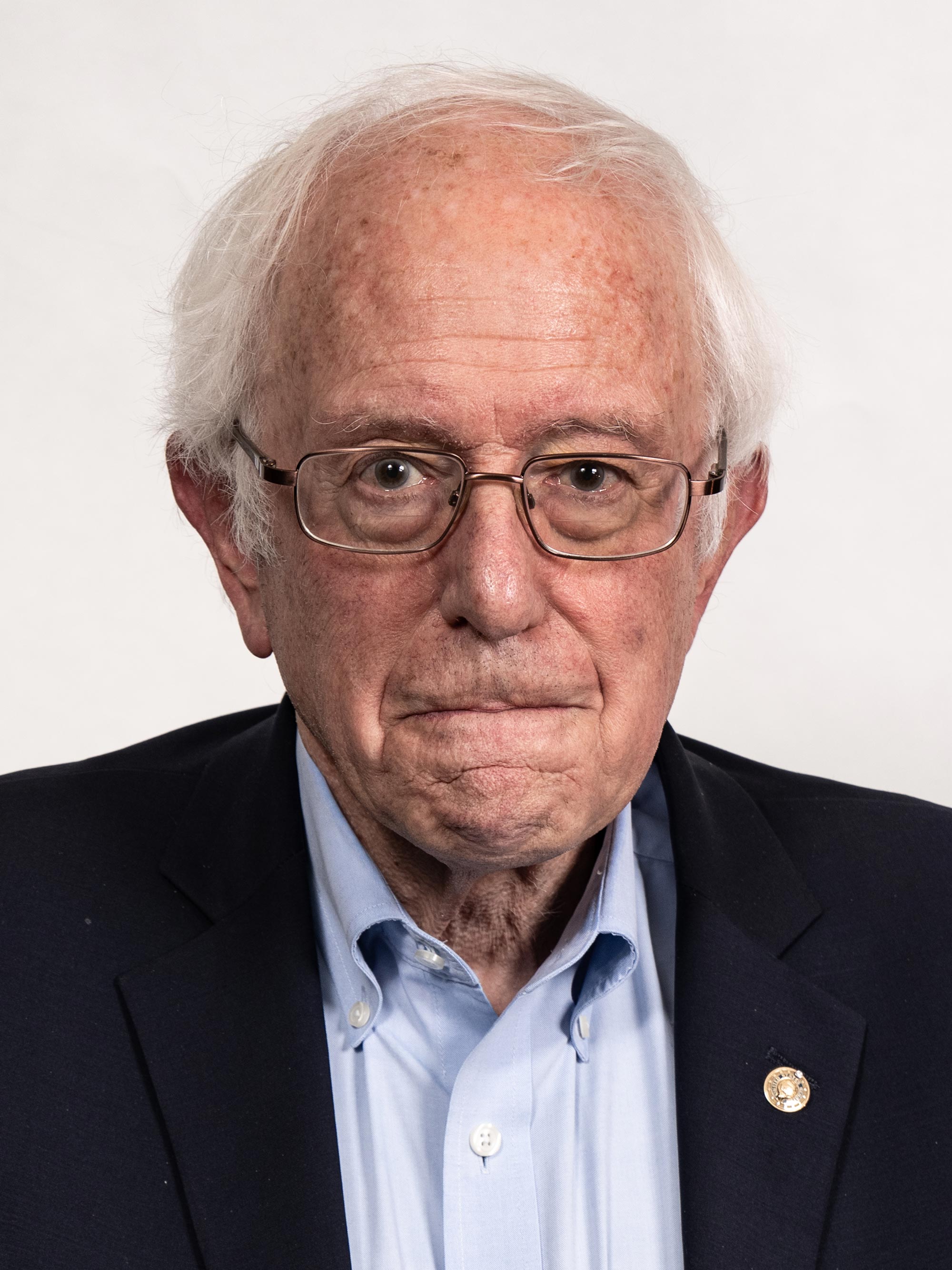 Close up of Bernie Sanders
