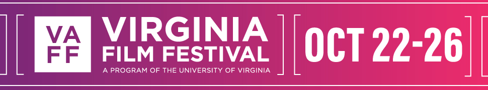 The advertisement banner says: 'Virginia Film Festival – October 22–26. Featuring over 100 films.'