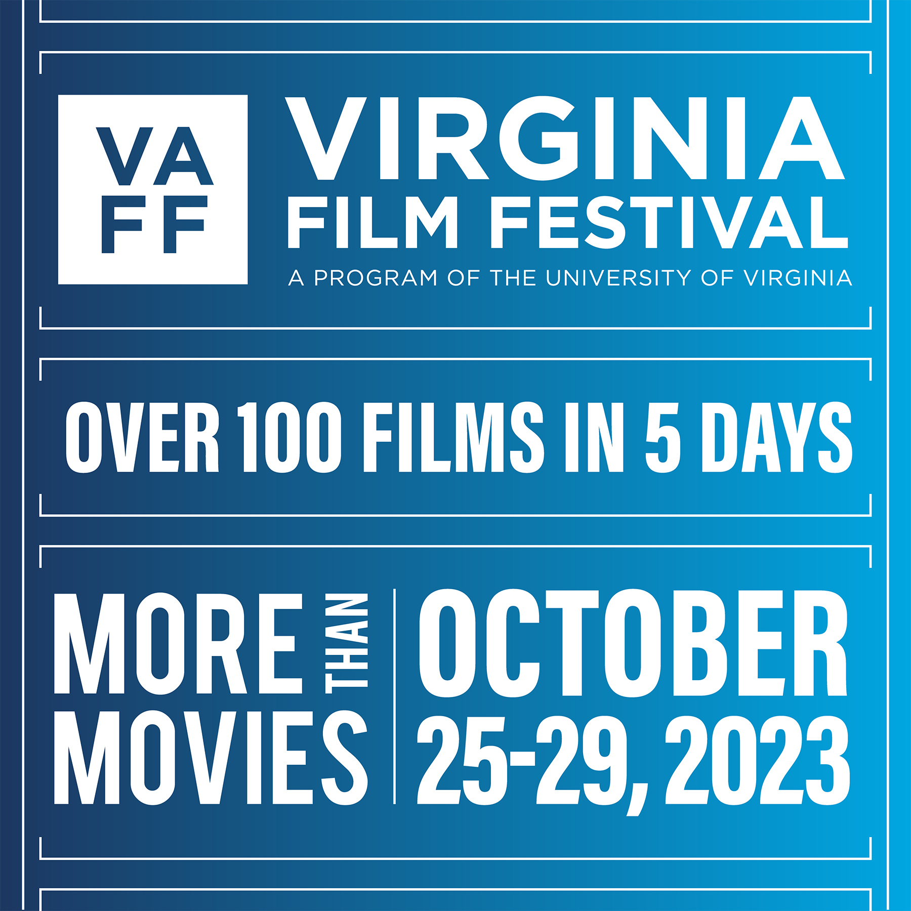 Virginia Film Festival Over 100 Films in 5 Days, More Than Movies, October 25-29, 2023