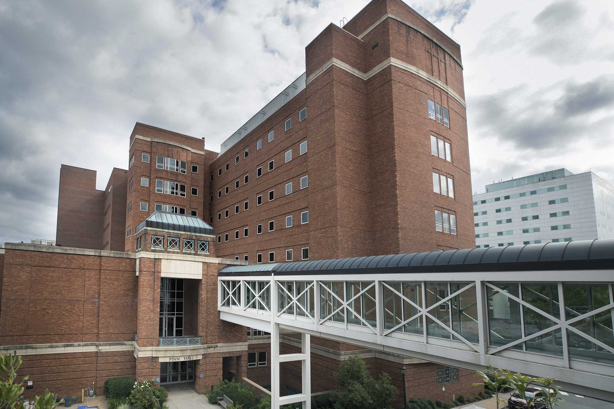 View of the multi story hospital building