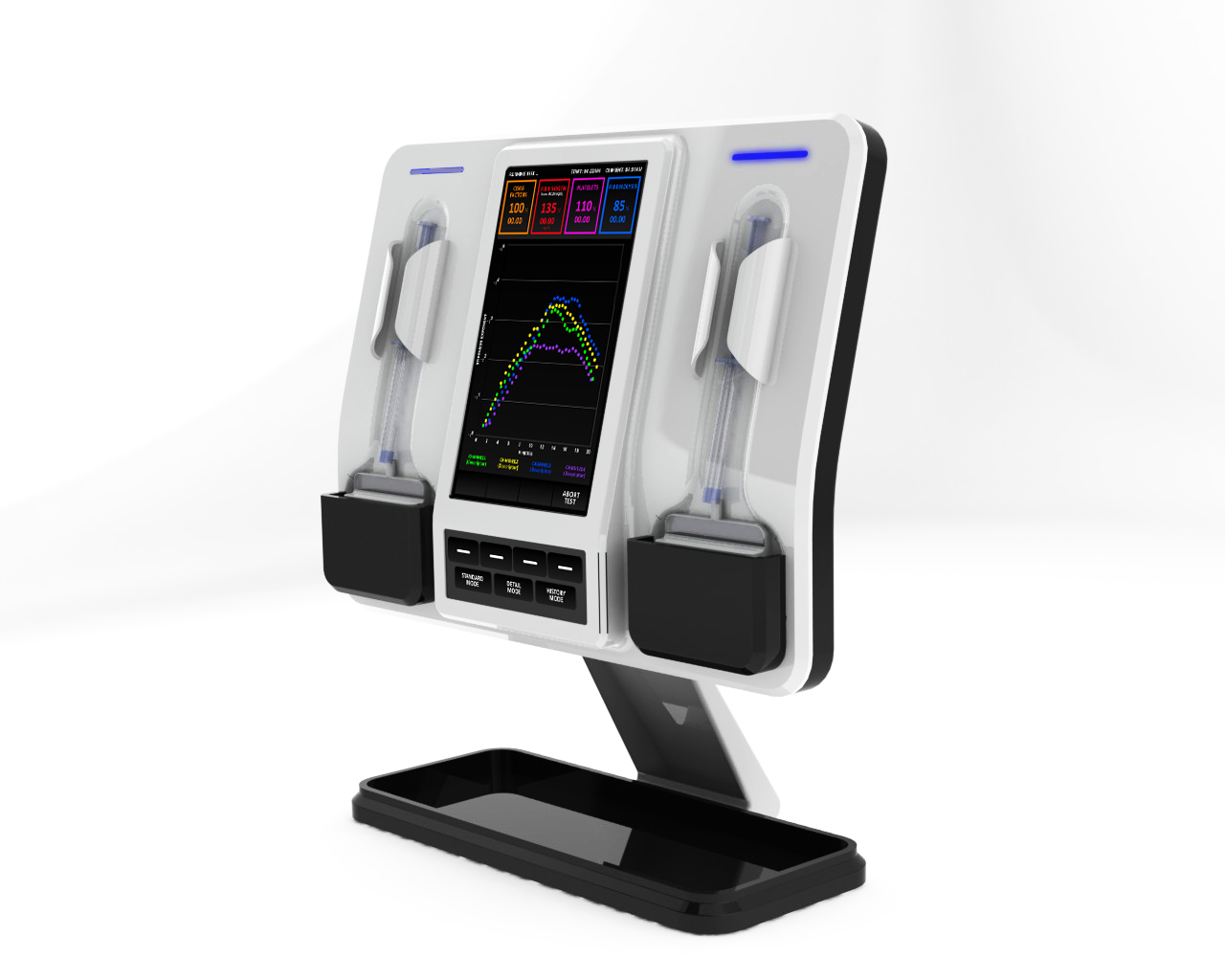 Prototype rendering of HemoSonics' point-of-care diagnostic device.