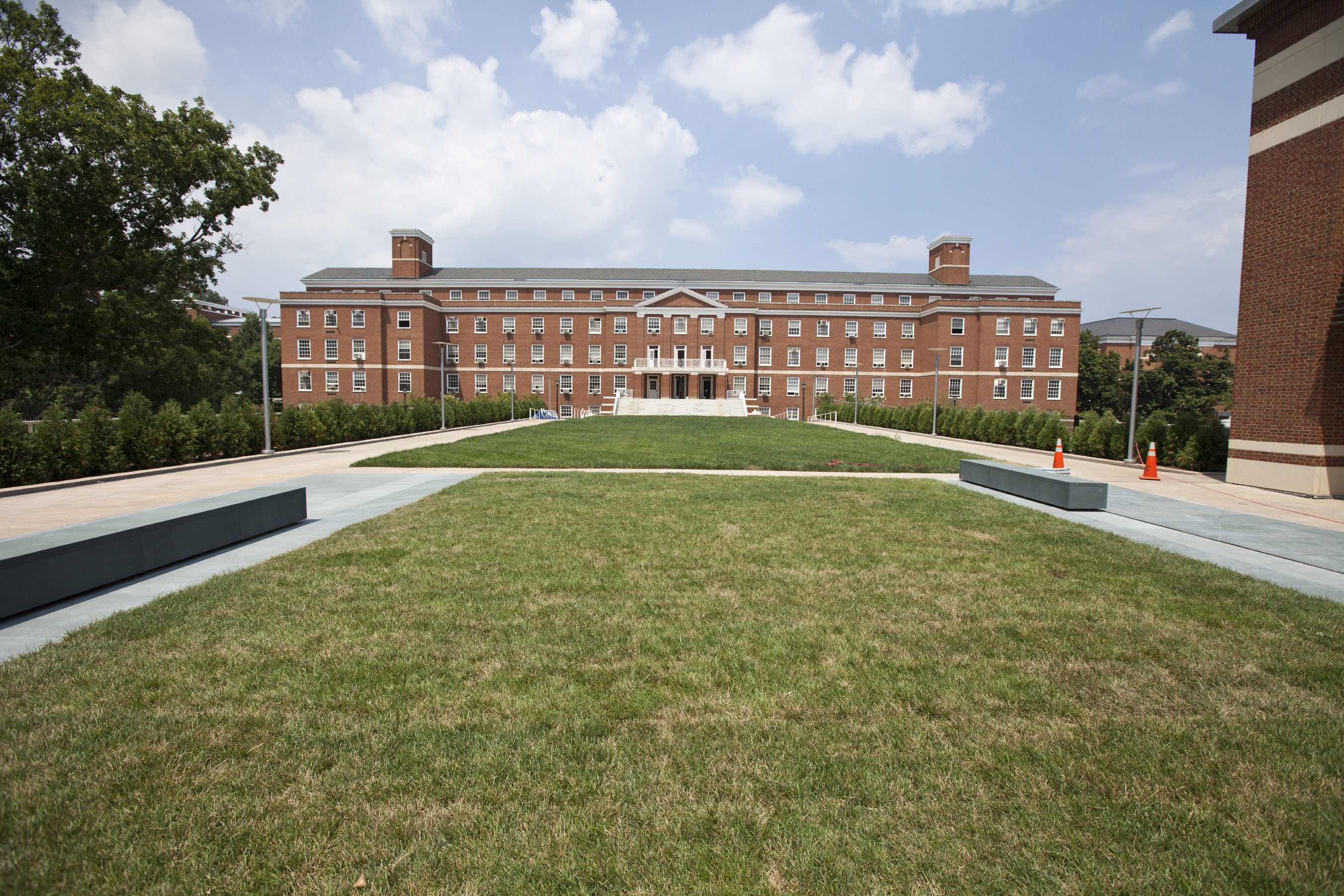 Multi story brick building called New Cabell Hall