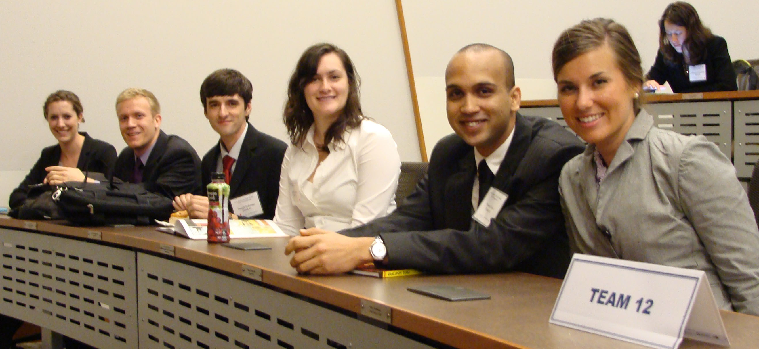 Group photo left to right: Caitlin Carr, Christopher Rannefors, Joseph Eldredge, Amanda Below, Pranay Sinha and Terra G. Bailey